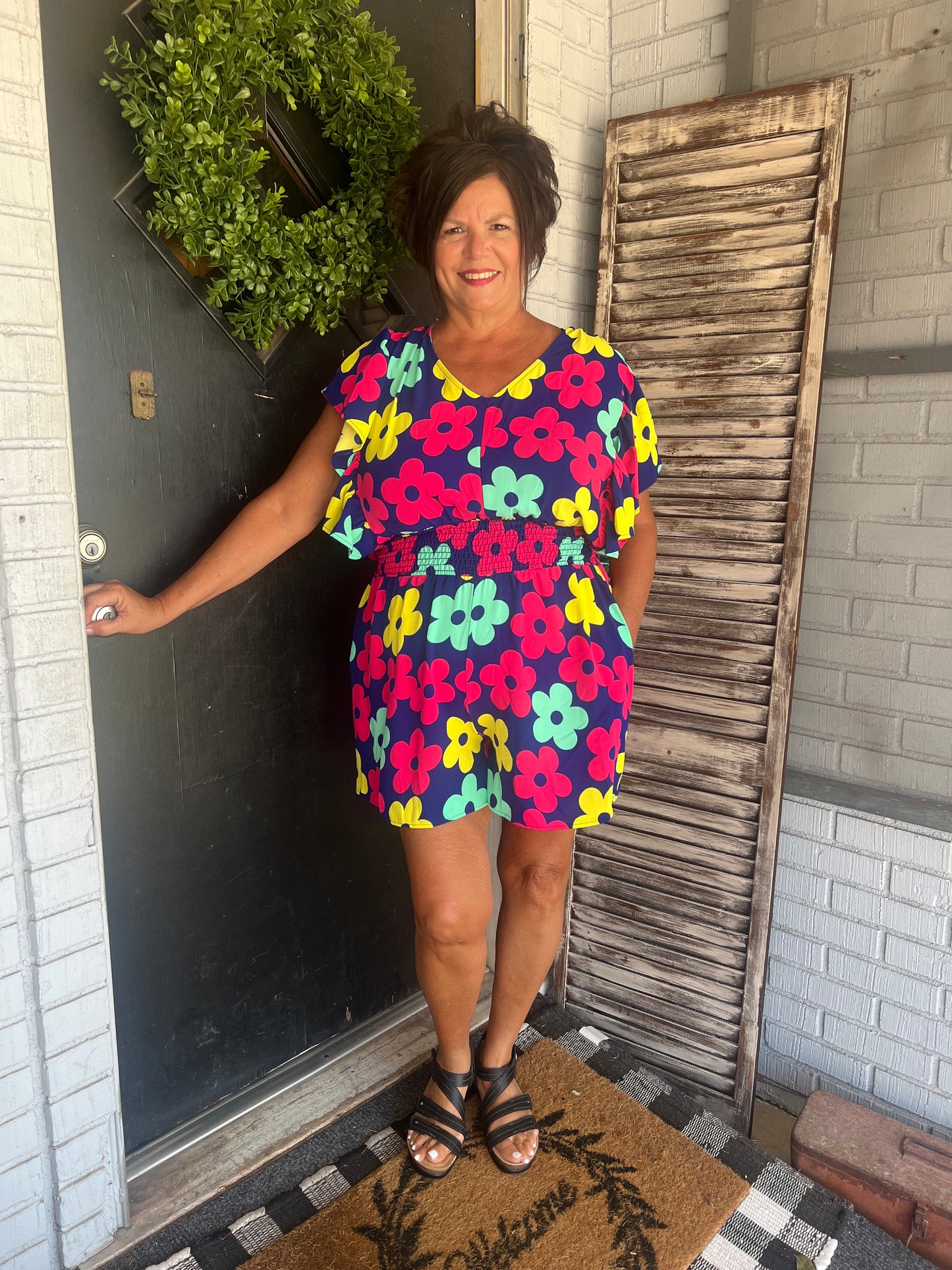 Veronica’s Floral Romper