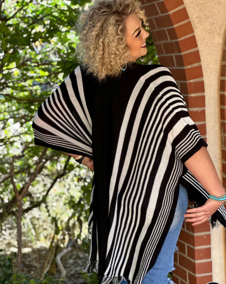 Tanya Striped Kimono