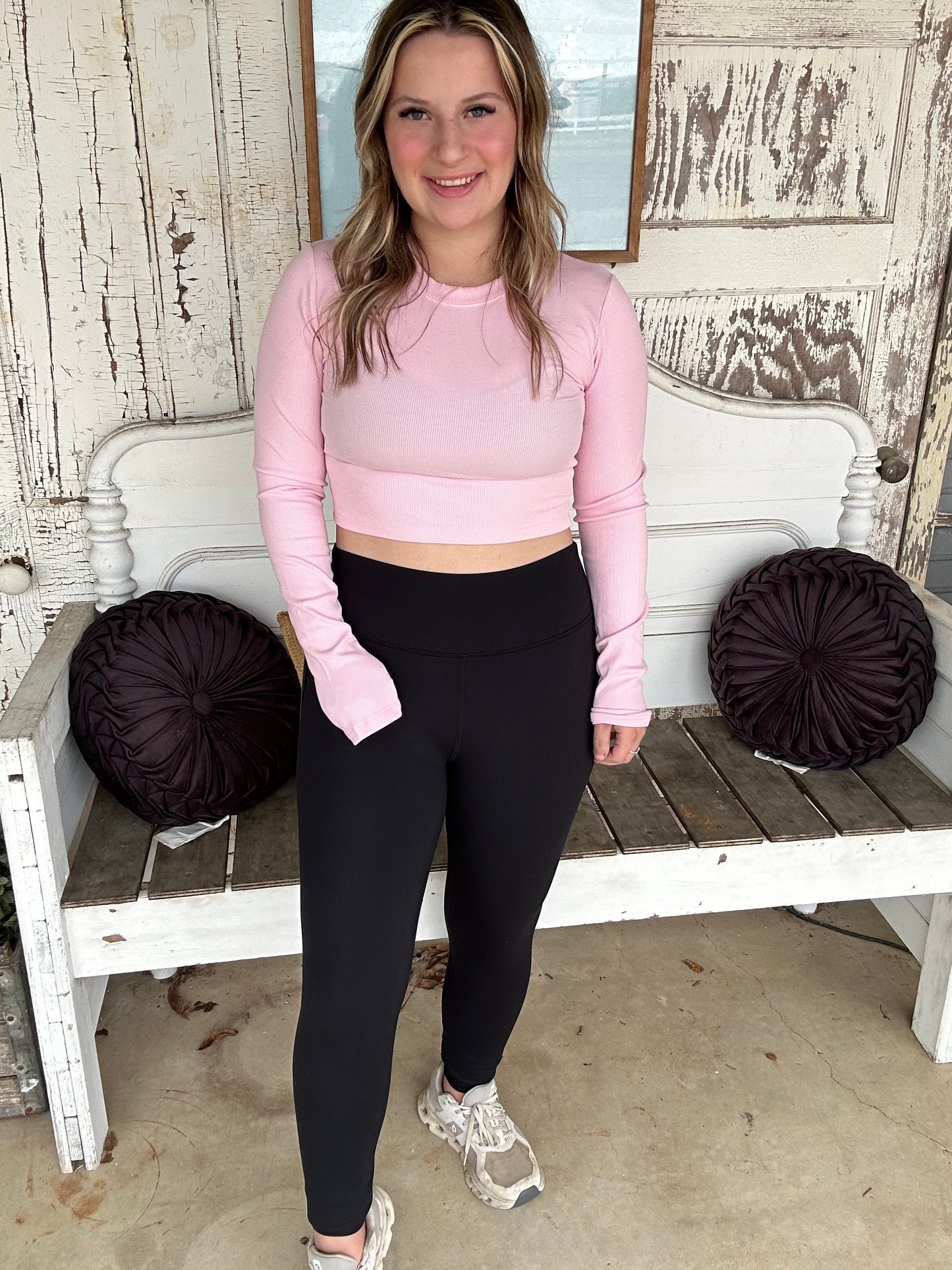 Essential Long Sleeve Crop Top