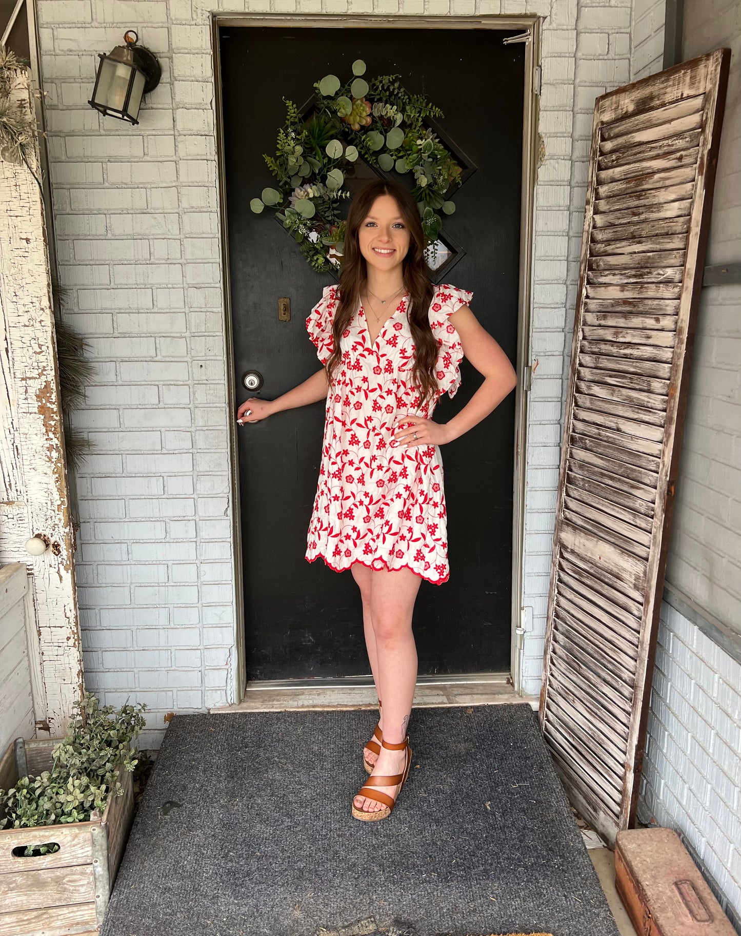 Maggie Embroidered Mini Dress