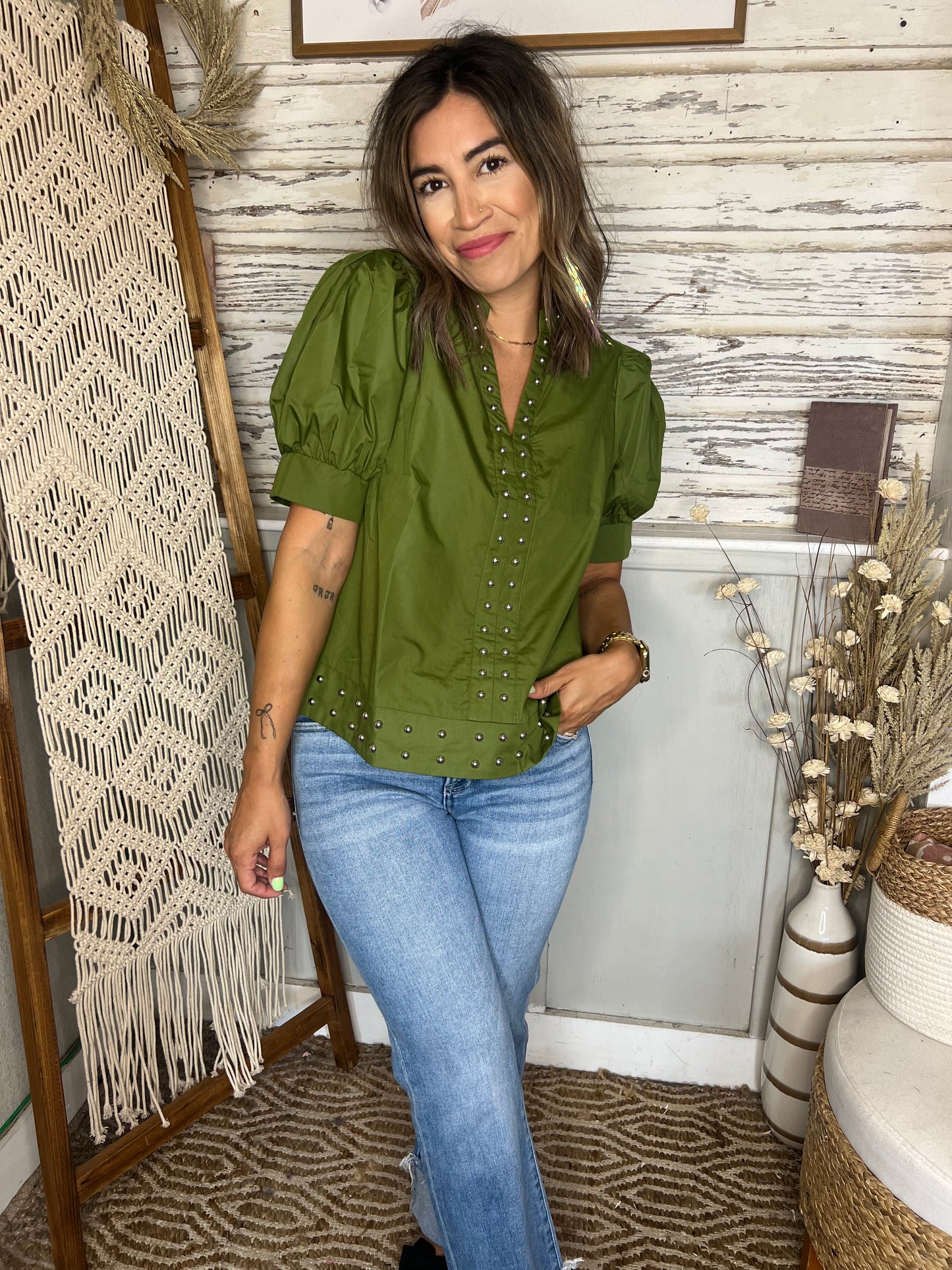 Jenifer Studded Top