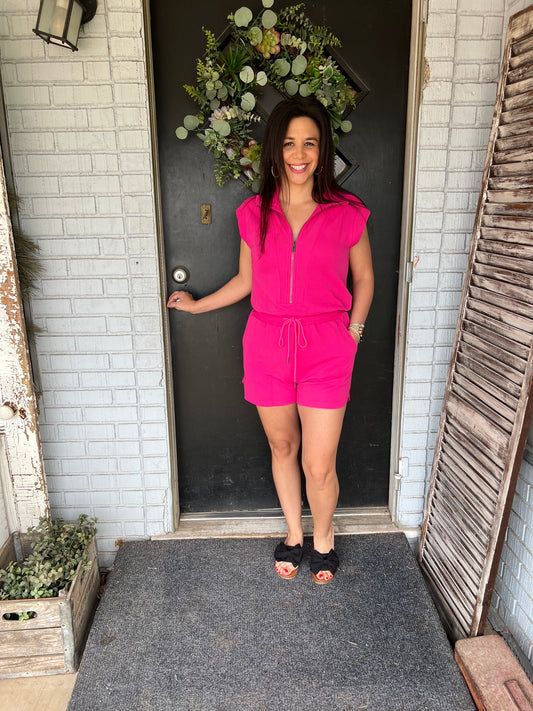 Penny Drawstring Romper