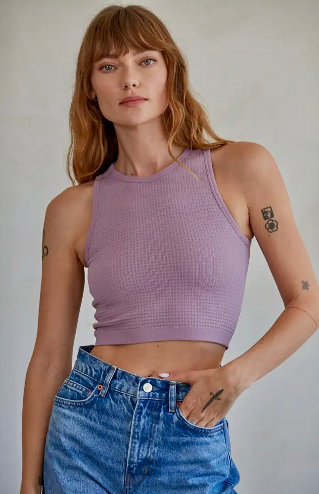 Vintage Waffle Crop