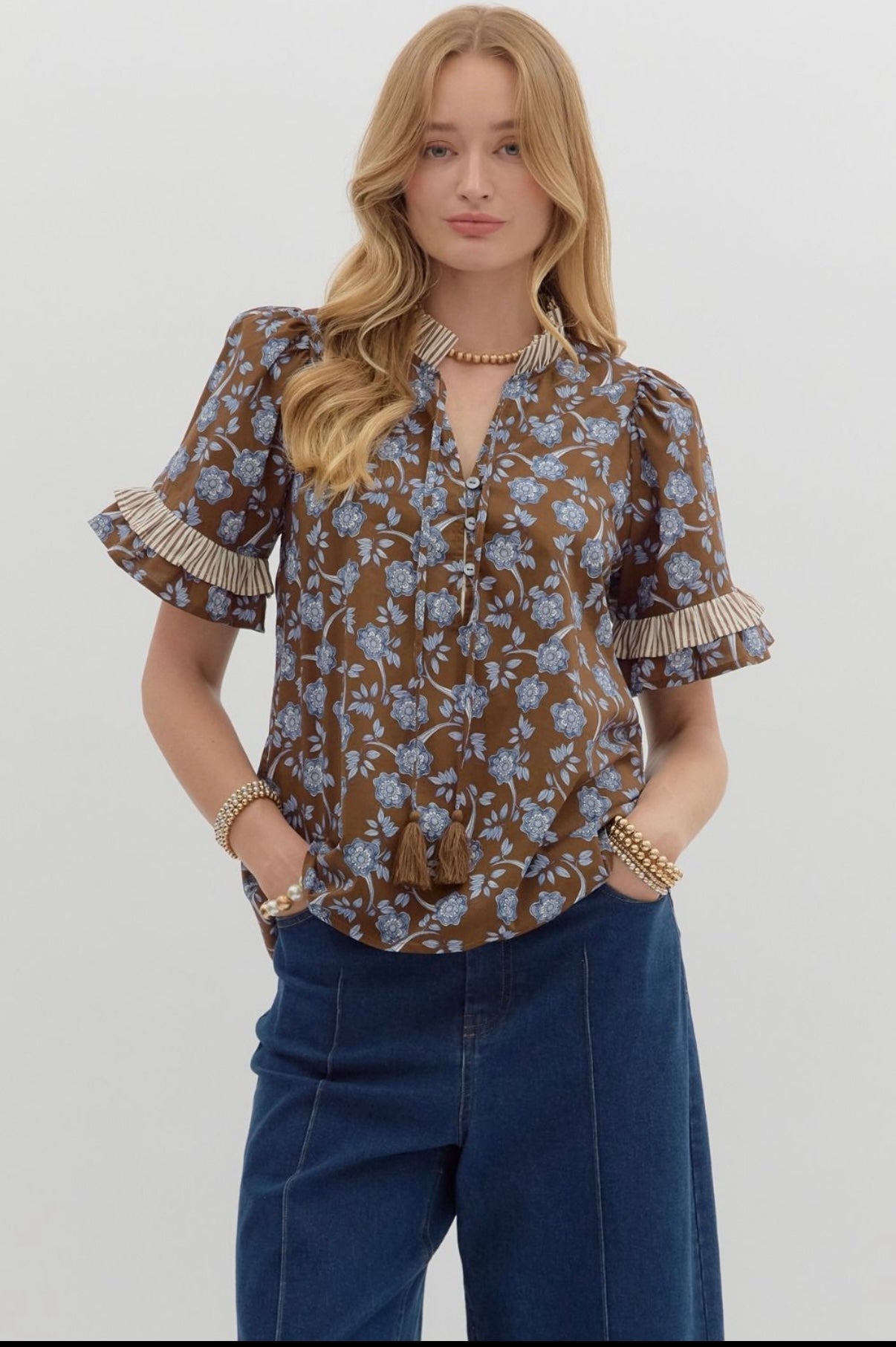 Embers V-Neck Top