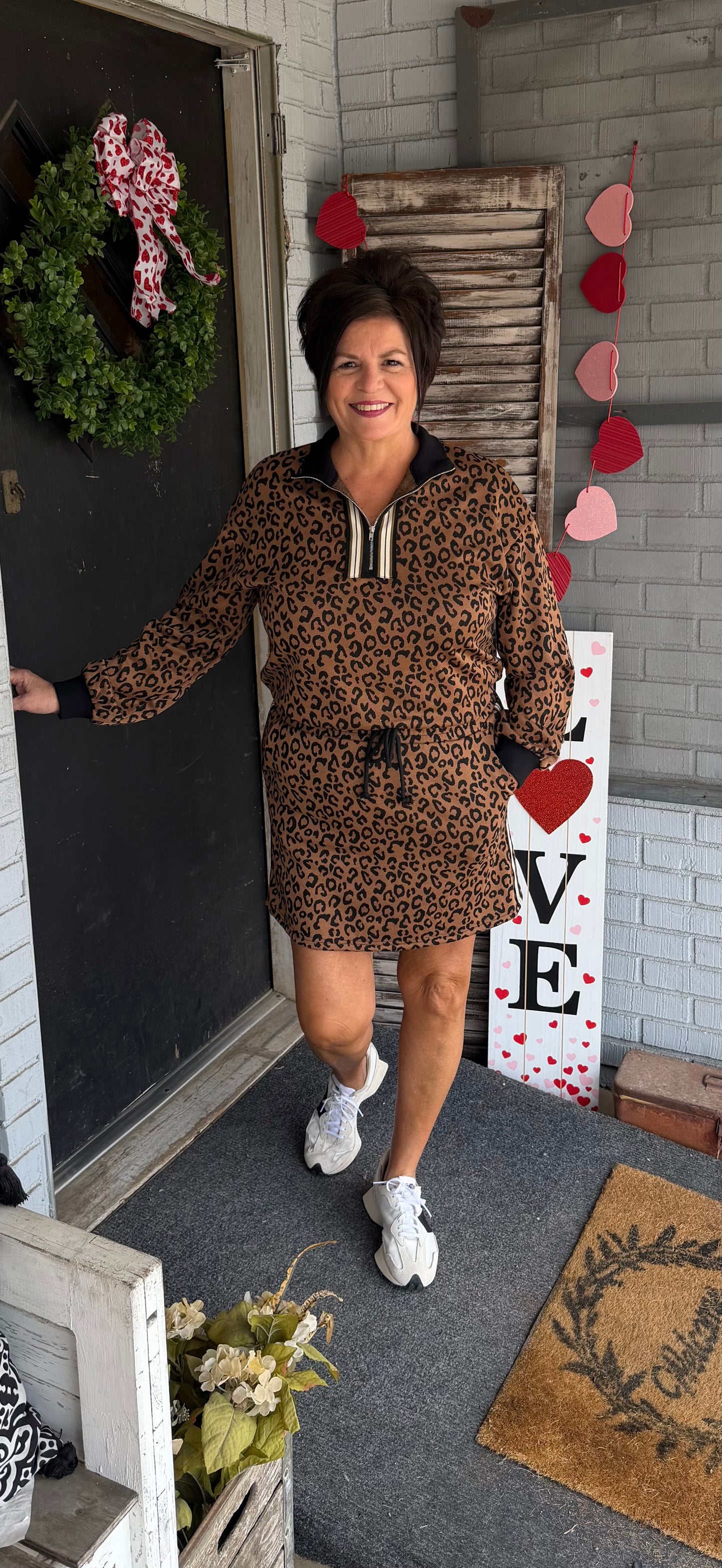 Indie Long sleeve Leopard Set