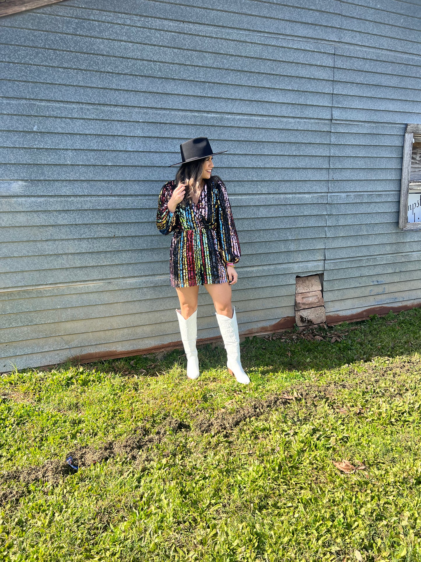 Miss Me Yet Sequin Romper