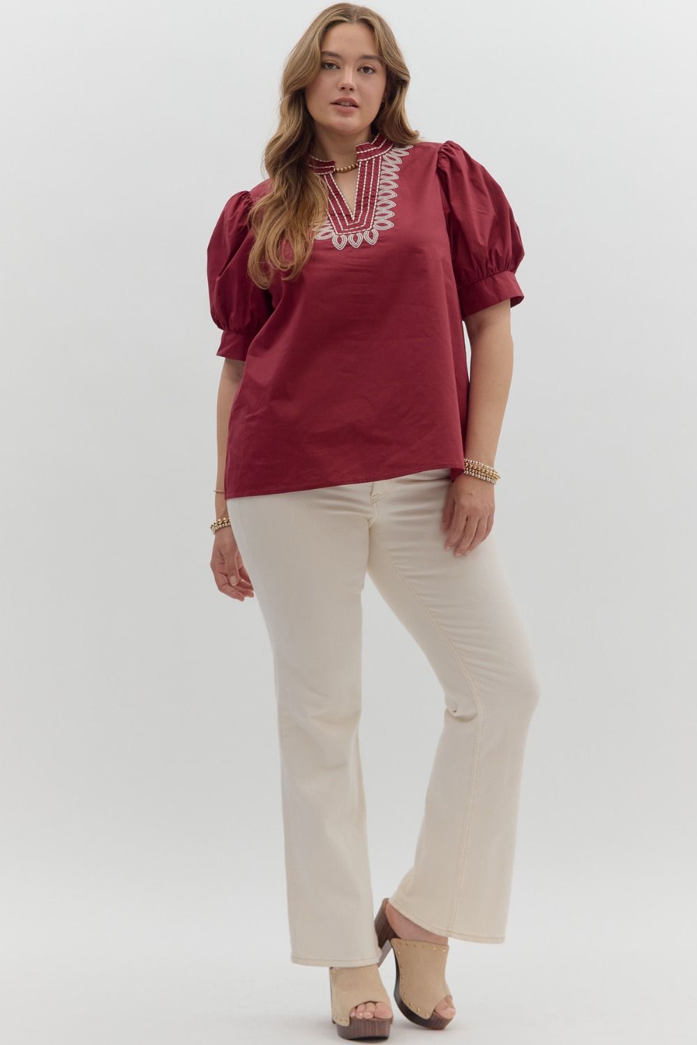 Lacy Curvy Top