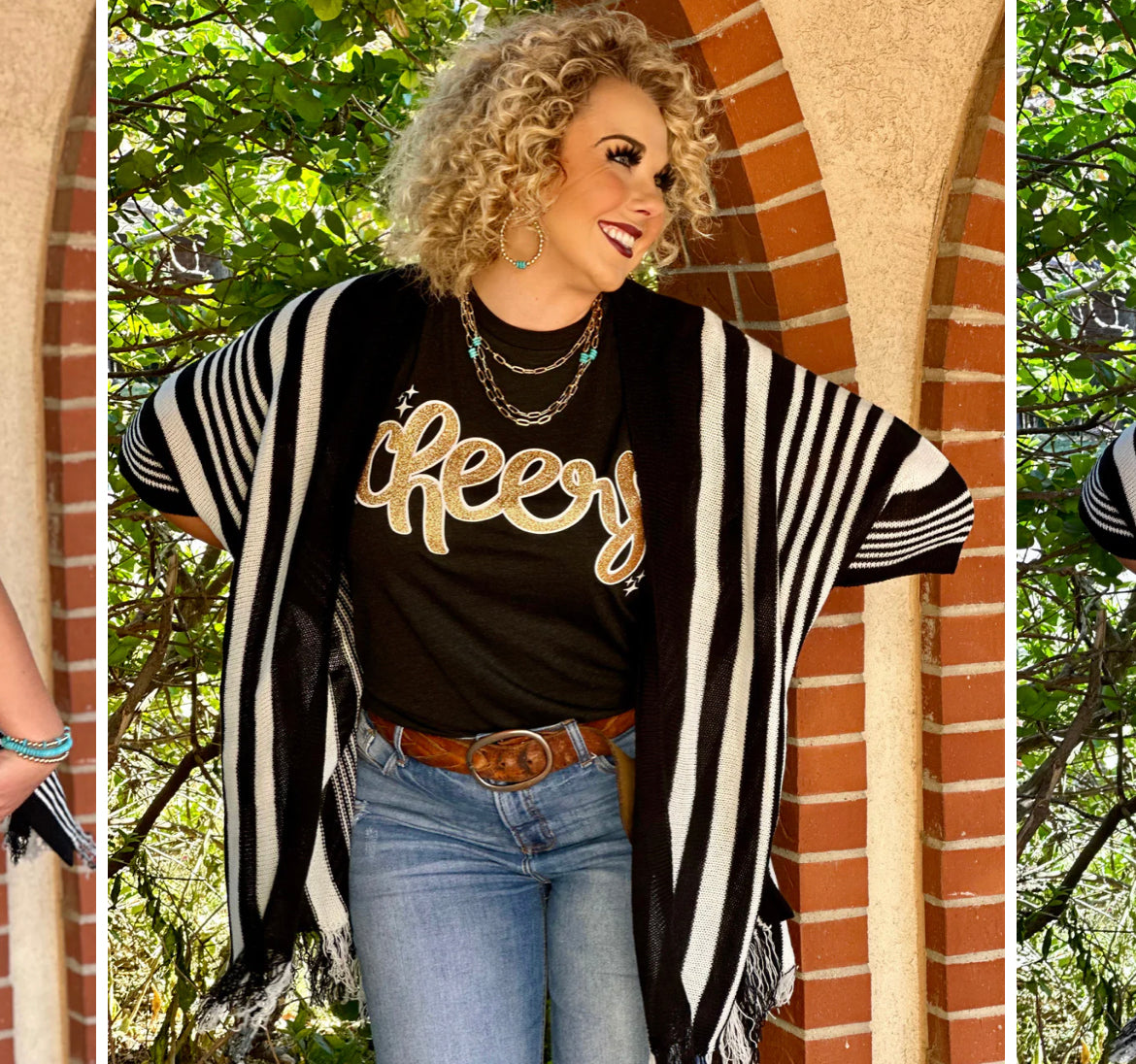 Tanya Striped Kimono