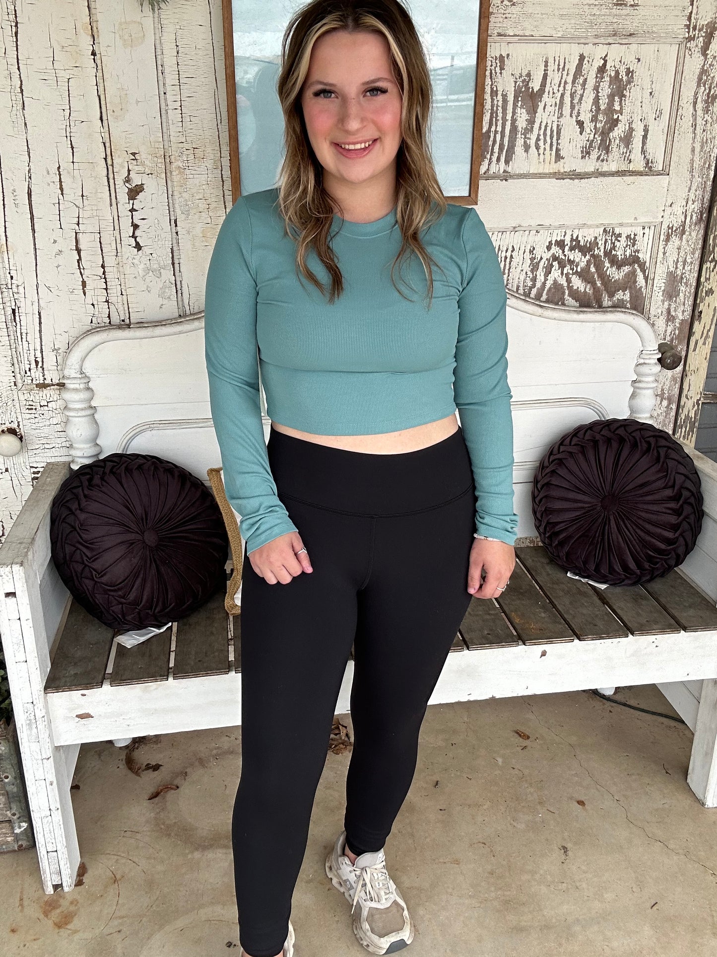 Essential Long Sleeve Crop Top
