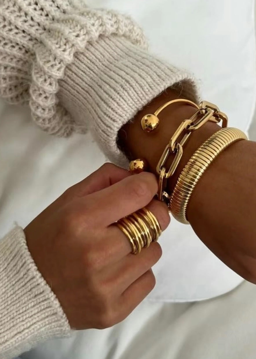 3 Piece Chain and Cuff Set