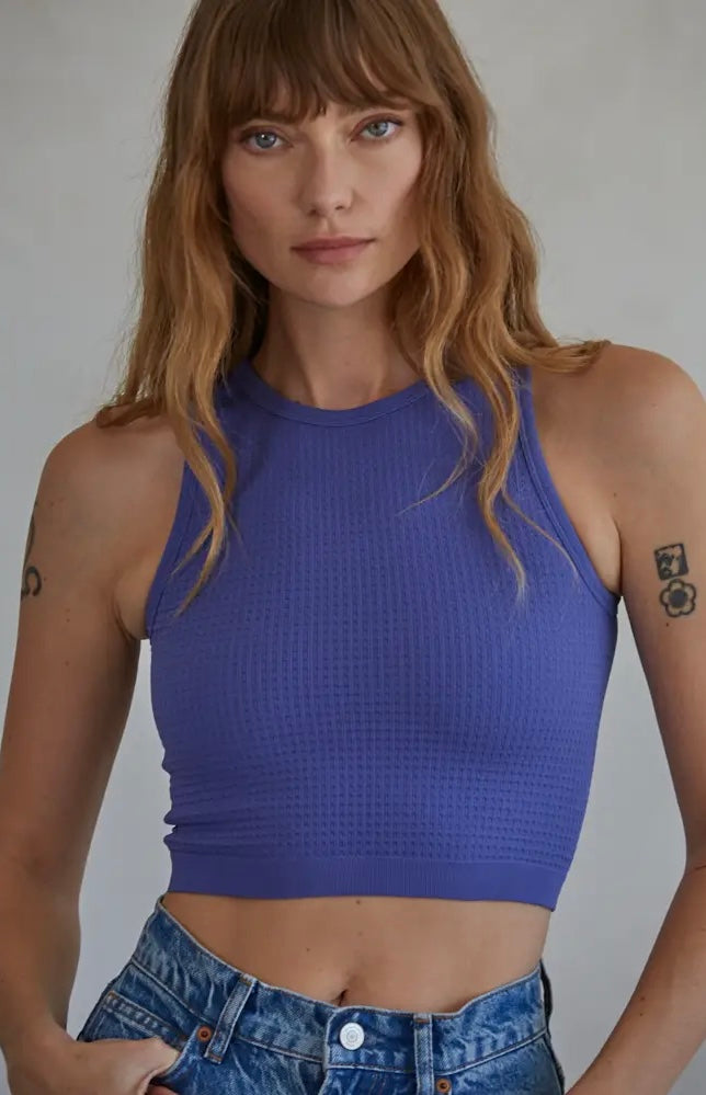 Vintage Waffle Crop