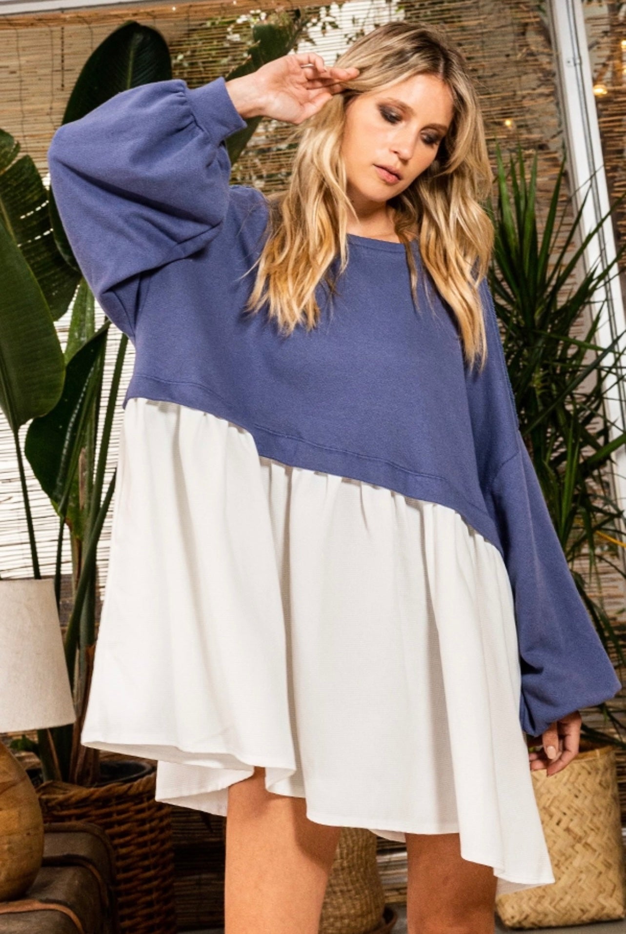 Hanna Color Block Mini Dress