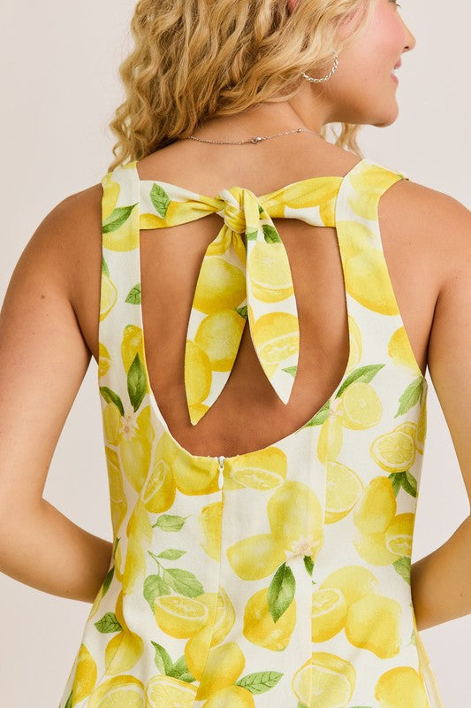 Shirley Lemon Romper