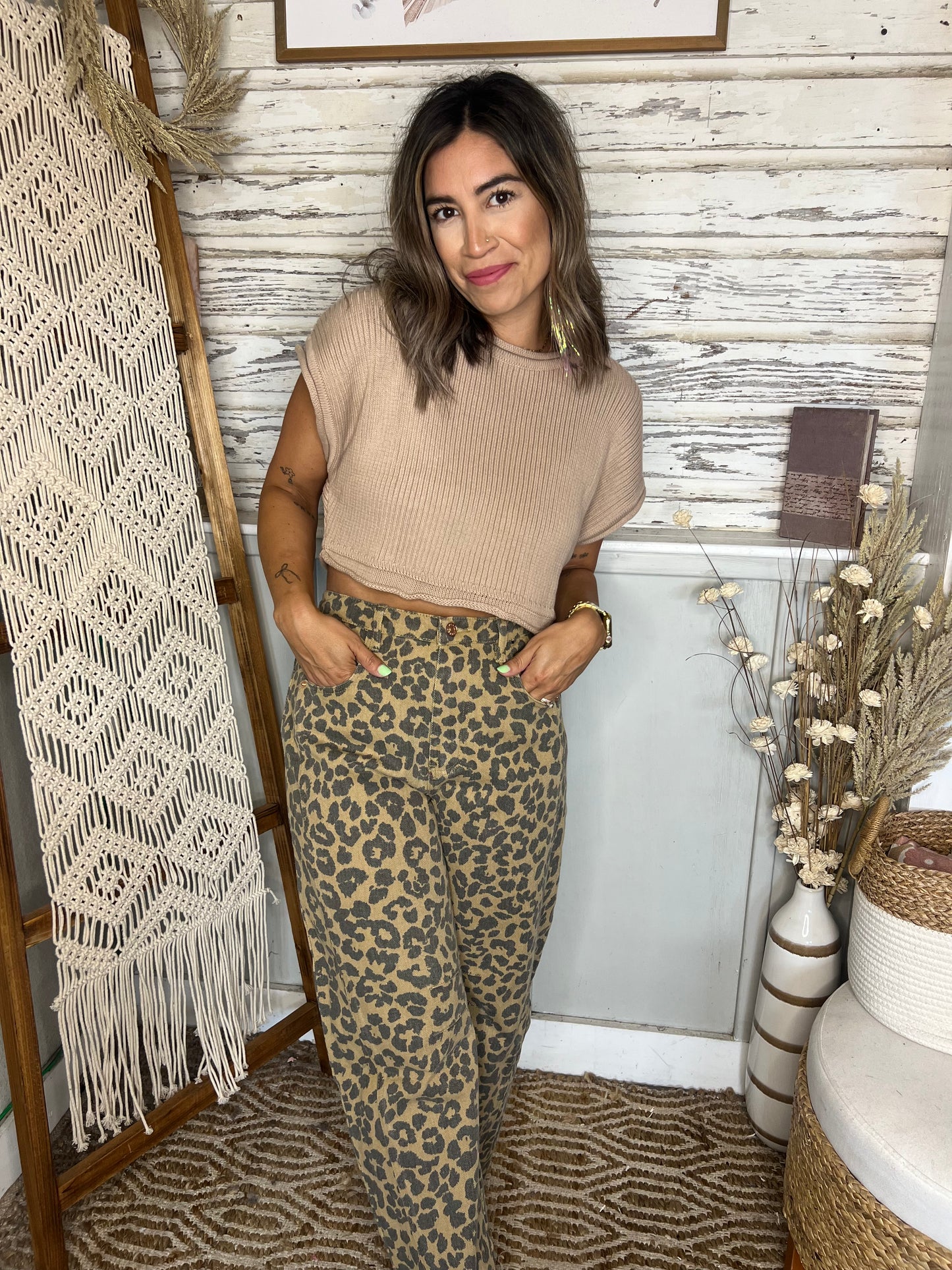 Haylee Cropped Ribbed Knit Top