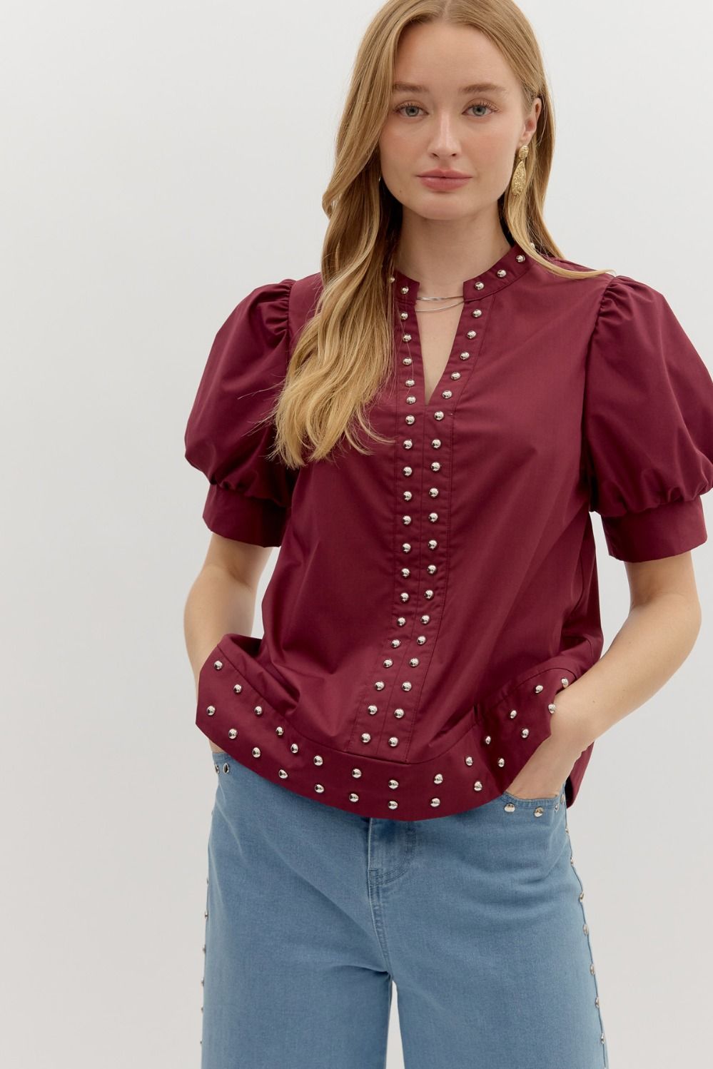 Jenifer Studded Top