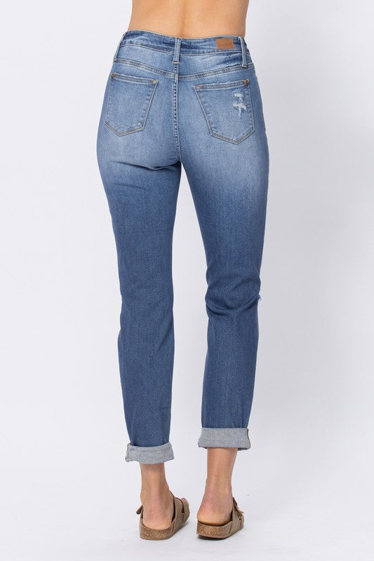 Judy Blue Amelia Curvy Distressed Jeans