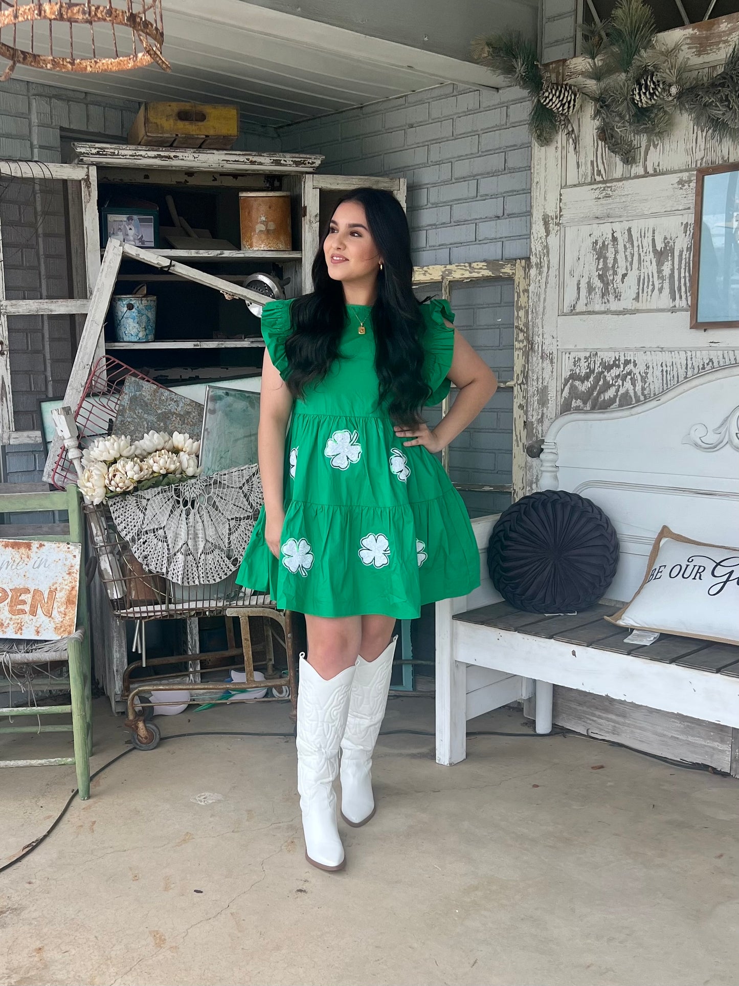 Lucky Clover Mini Dress