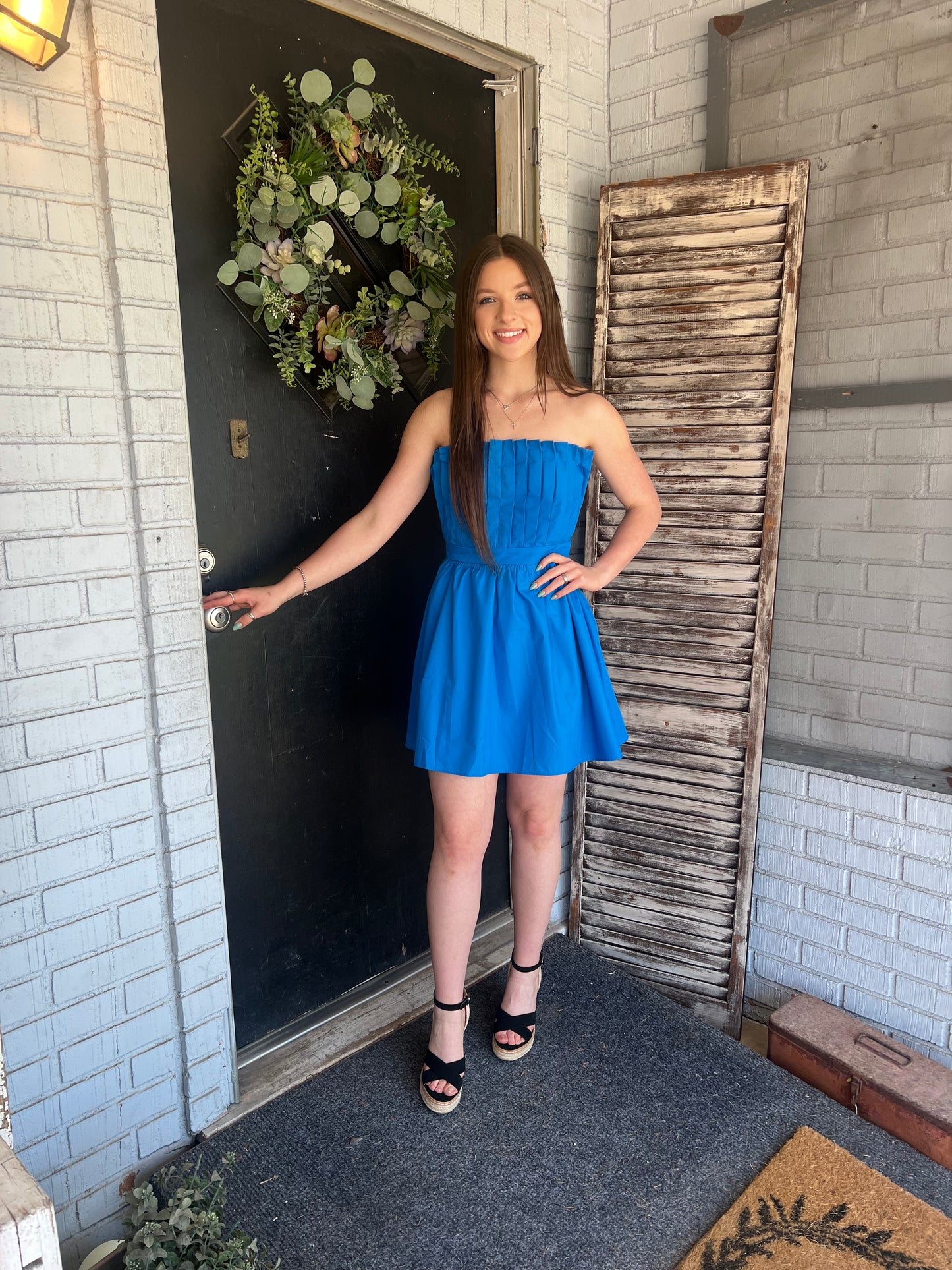 Sarah Strapless Mini Dress