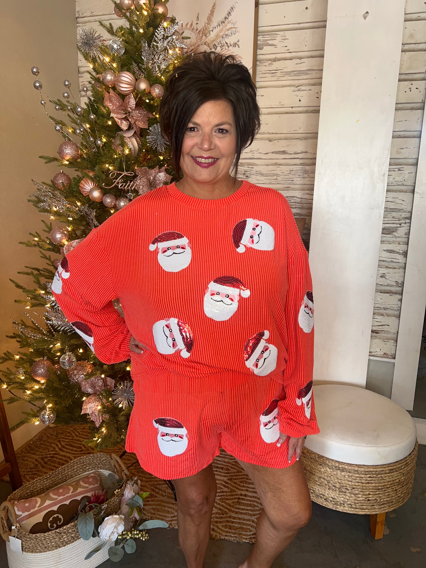 Sequin Santa Set
