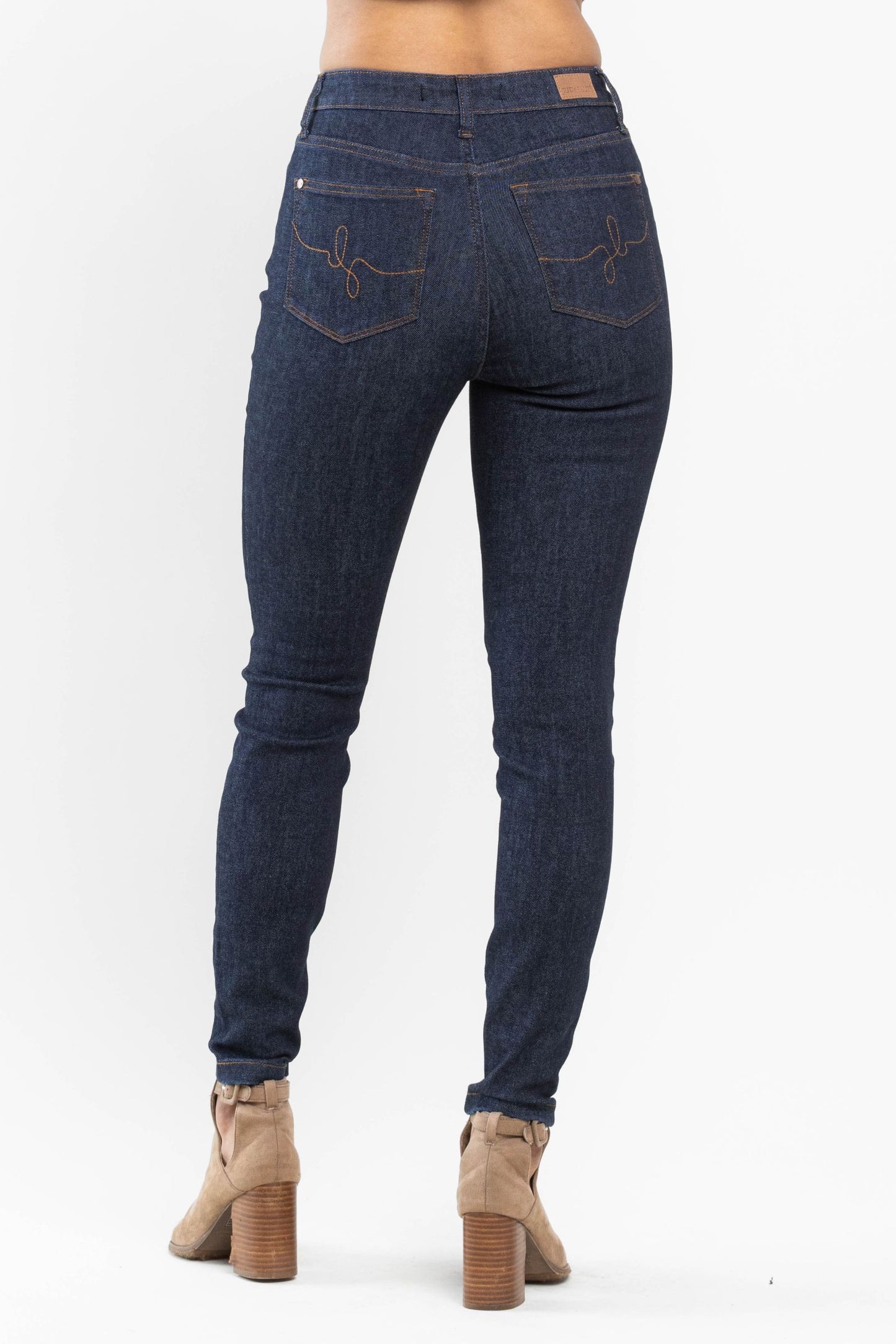 Judy Blue Classic Back Pocket Embroidery Skinny Jeans