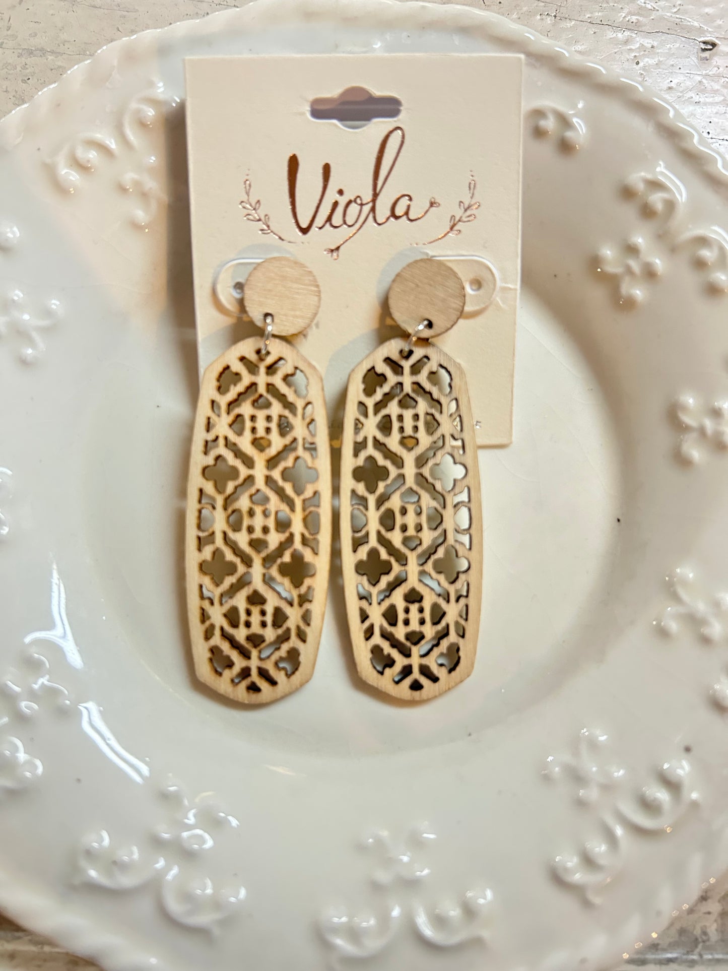 Kinsley Wooden Earrings