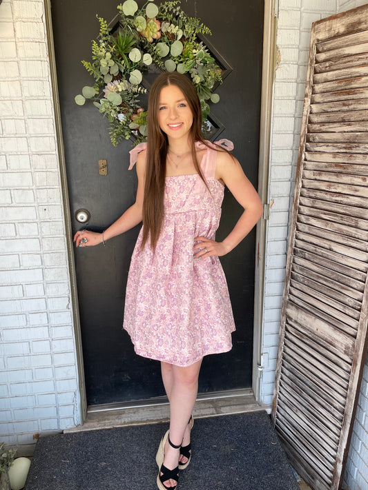 Paisley Floral Babydoll Dress