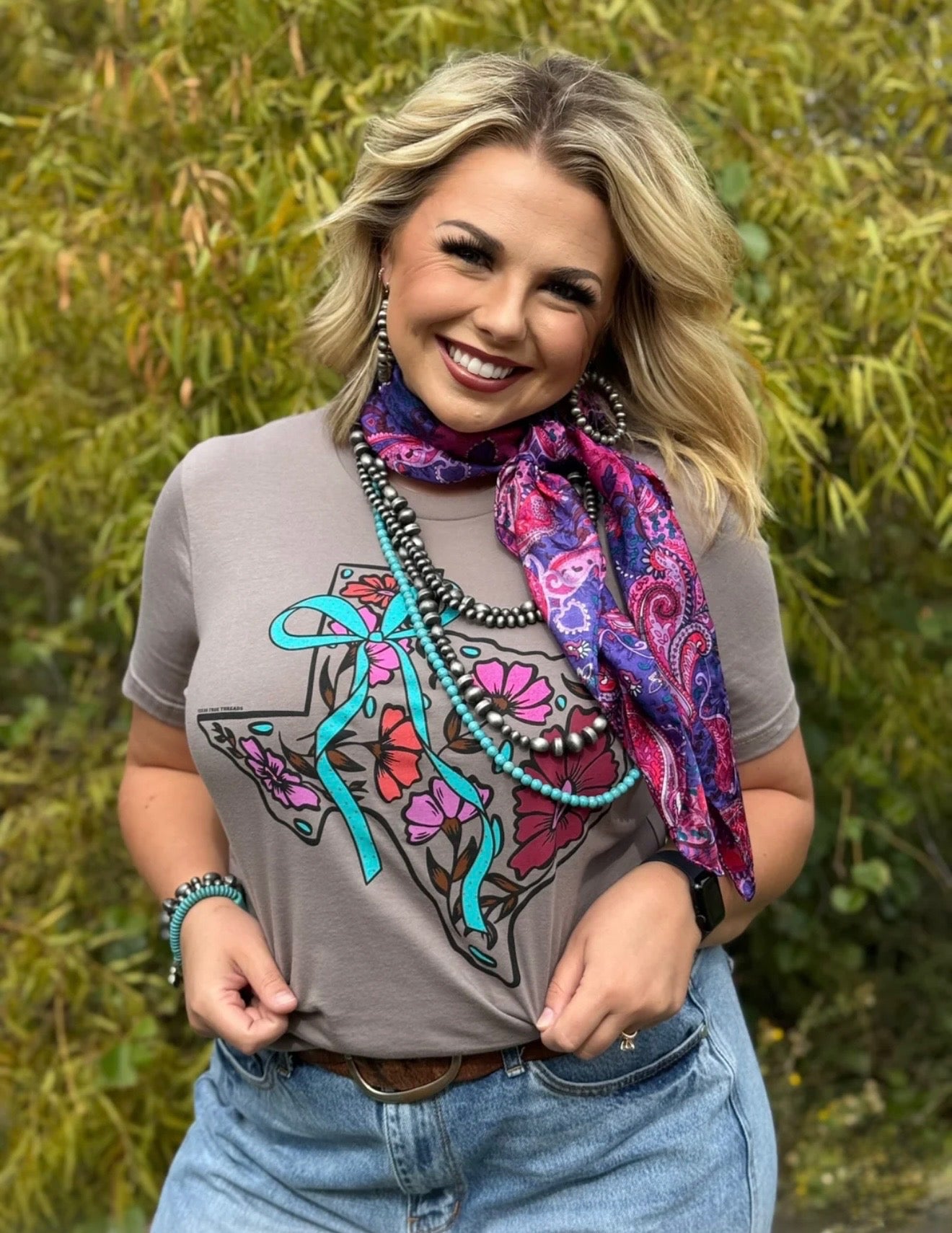 Floral Texas Tee