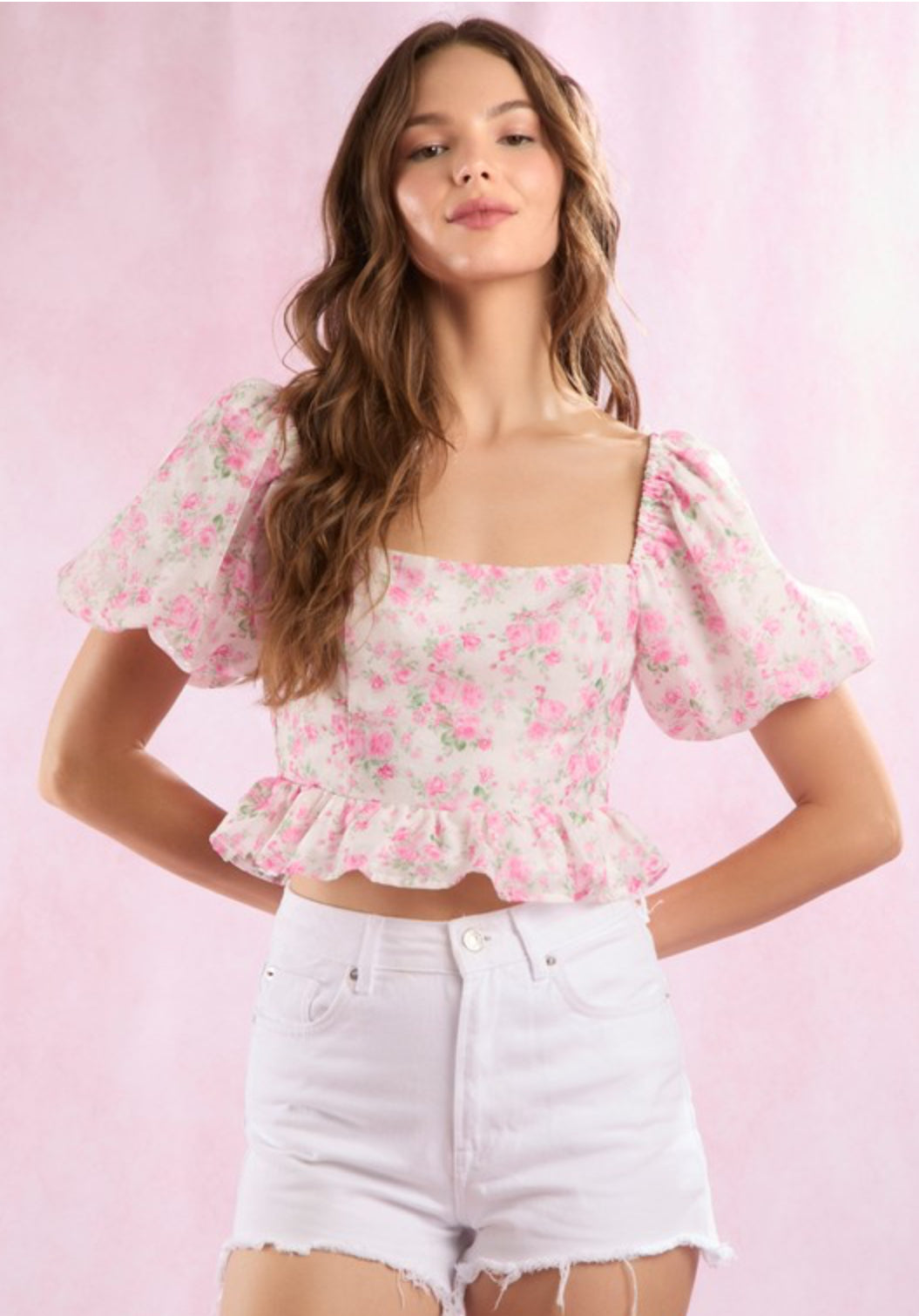 Anastasia Floral Babydoll Top