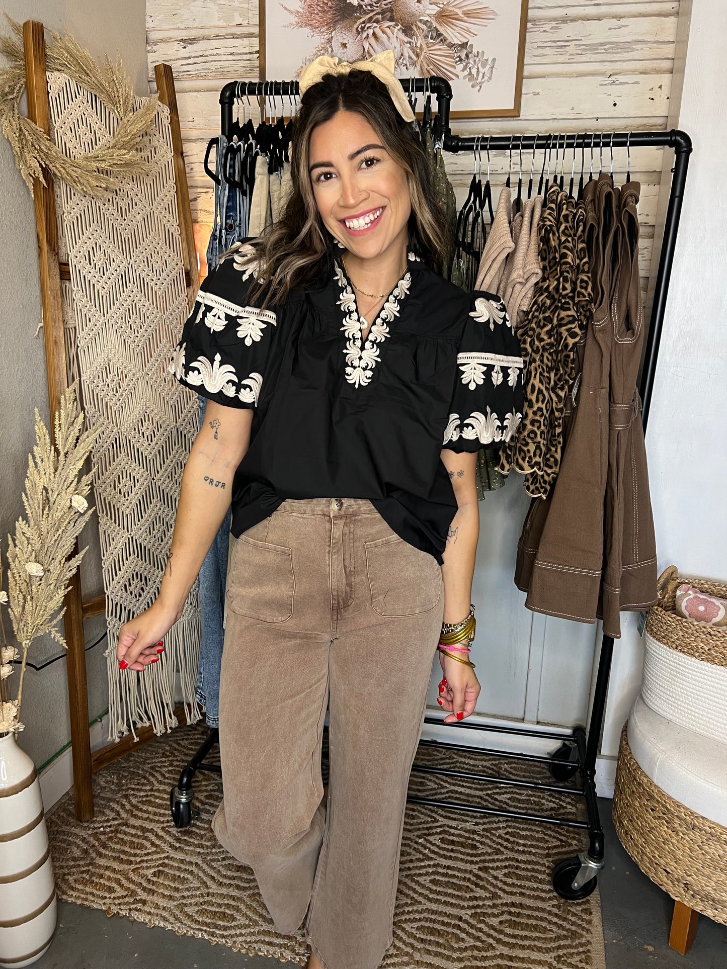 Jasmine Embroidered Top