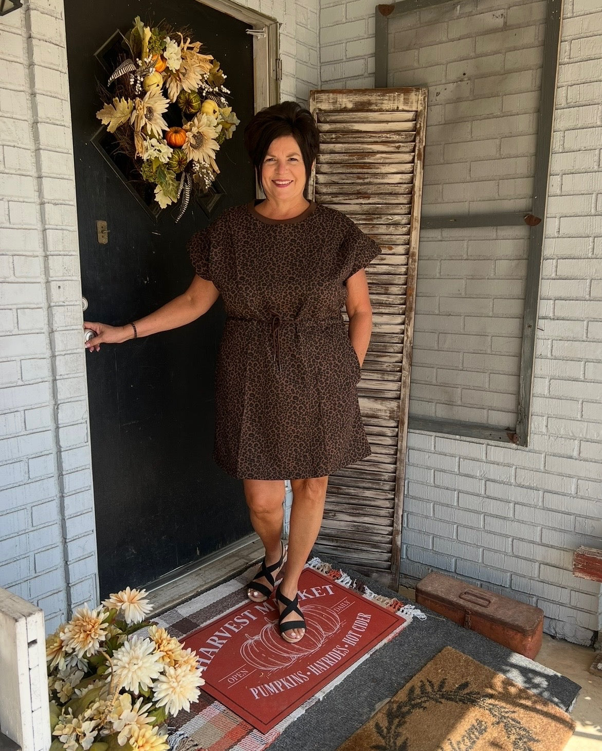 Emilia Leopard Print Dress