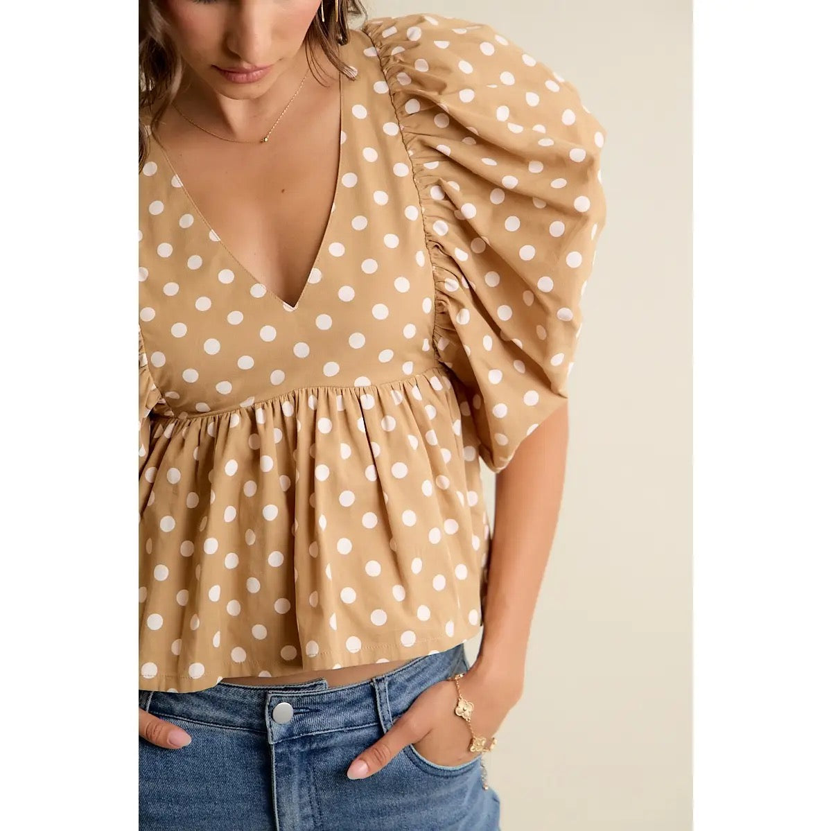 Ella Polka Dot Top