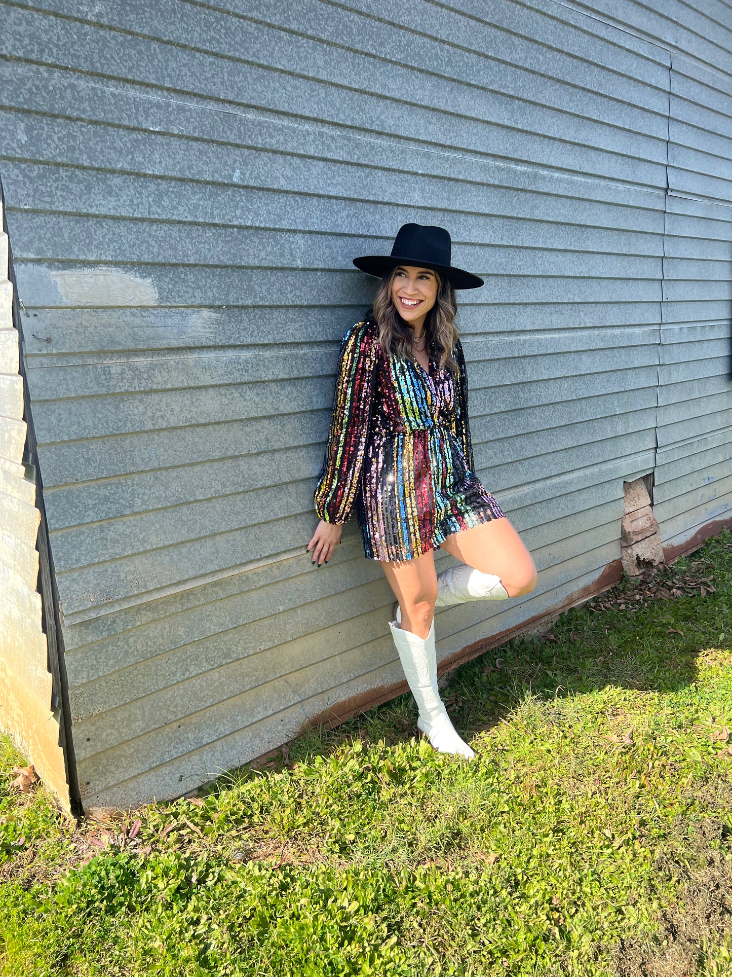 Miss Me Yet Sequin Romper