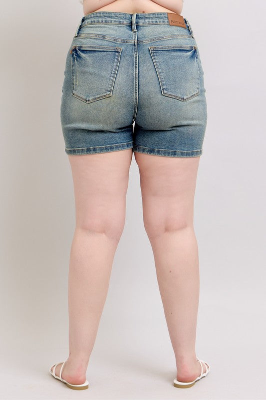 Judy Blue Miranda V-Front Shorts