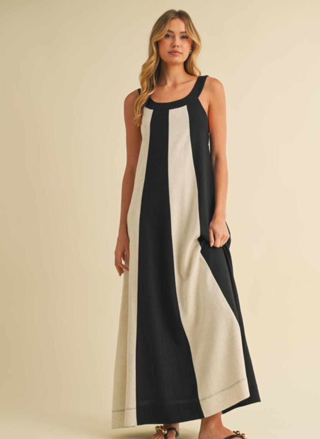 Aleah Color Block Maxi Dress