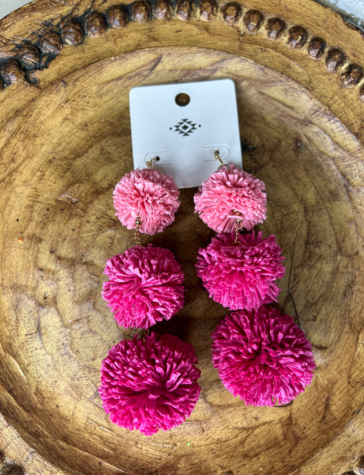 Emily Ombré Pom Earrings