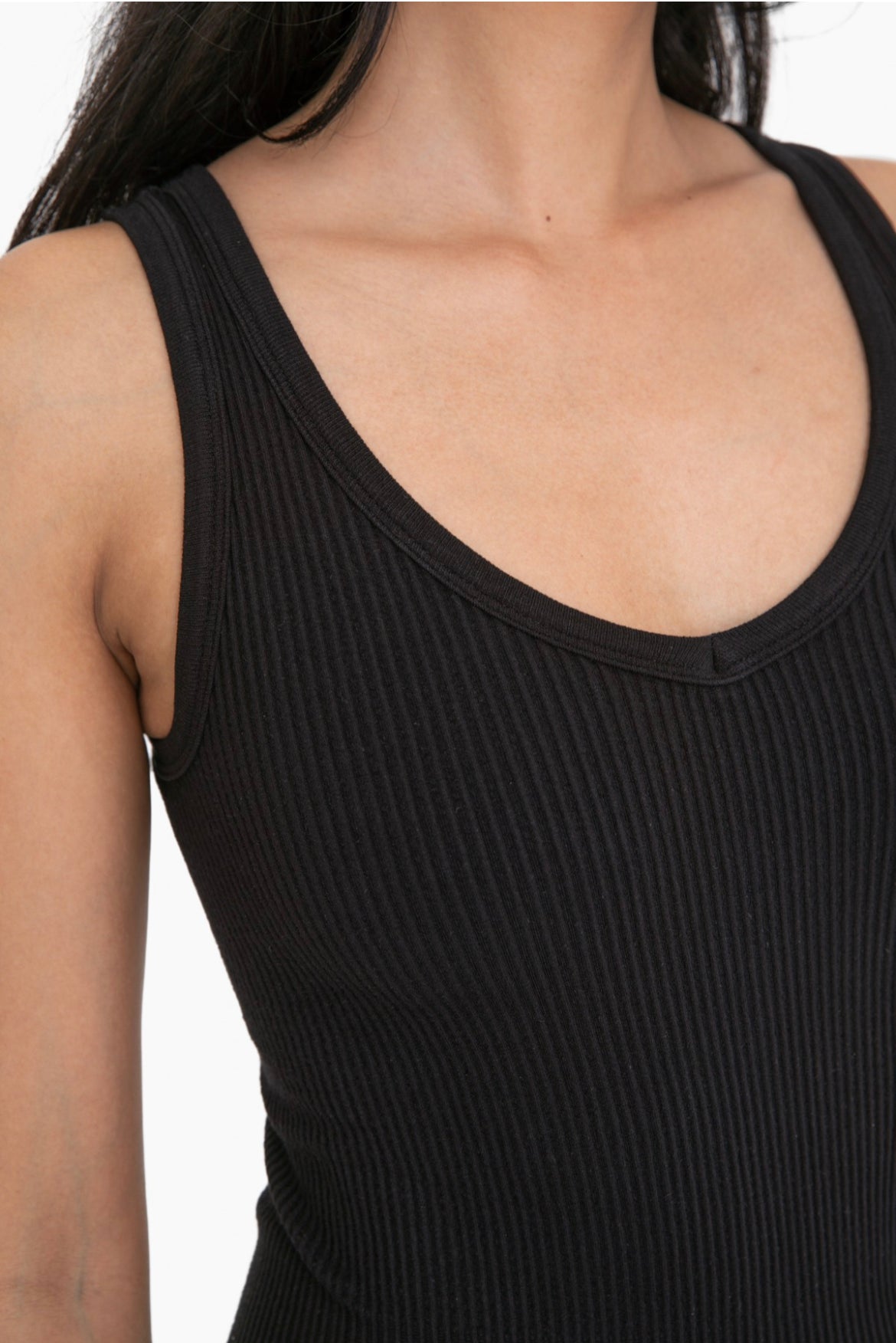 Jillian Mid Thigh Ribbed Bodysuit