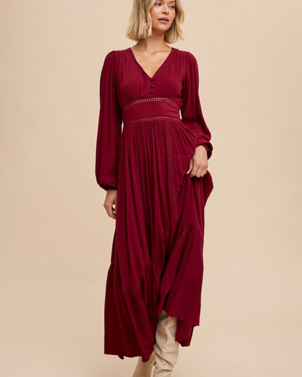 Back To December Maxi Dress