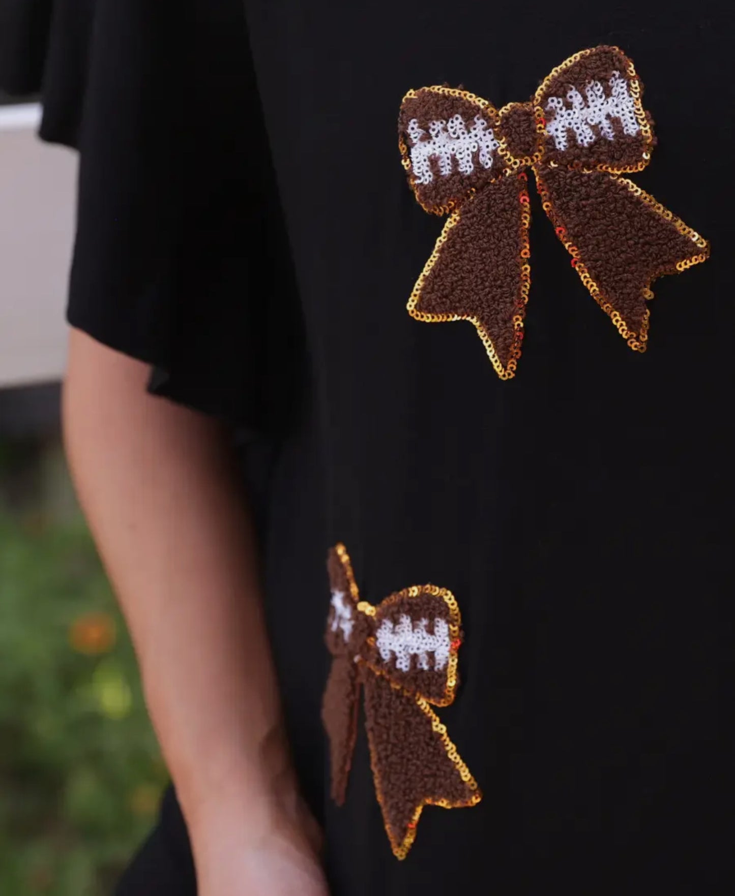 Sideline Sparkle Ruffle Top