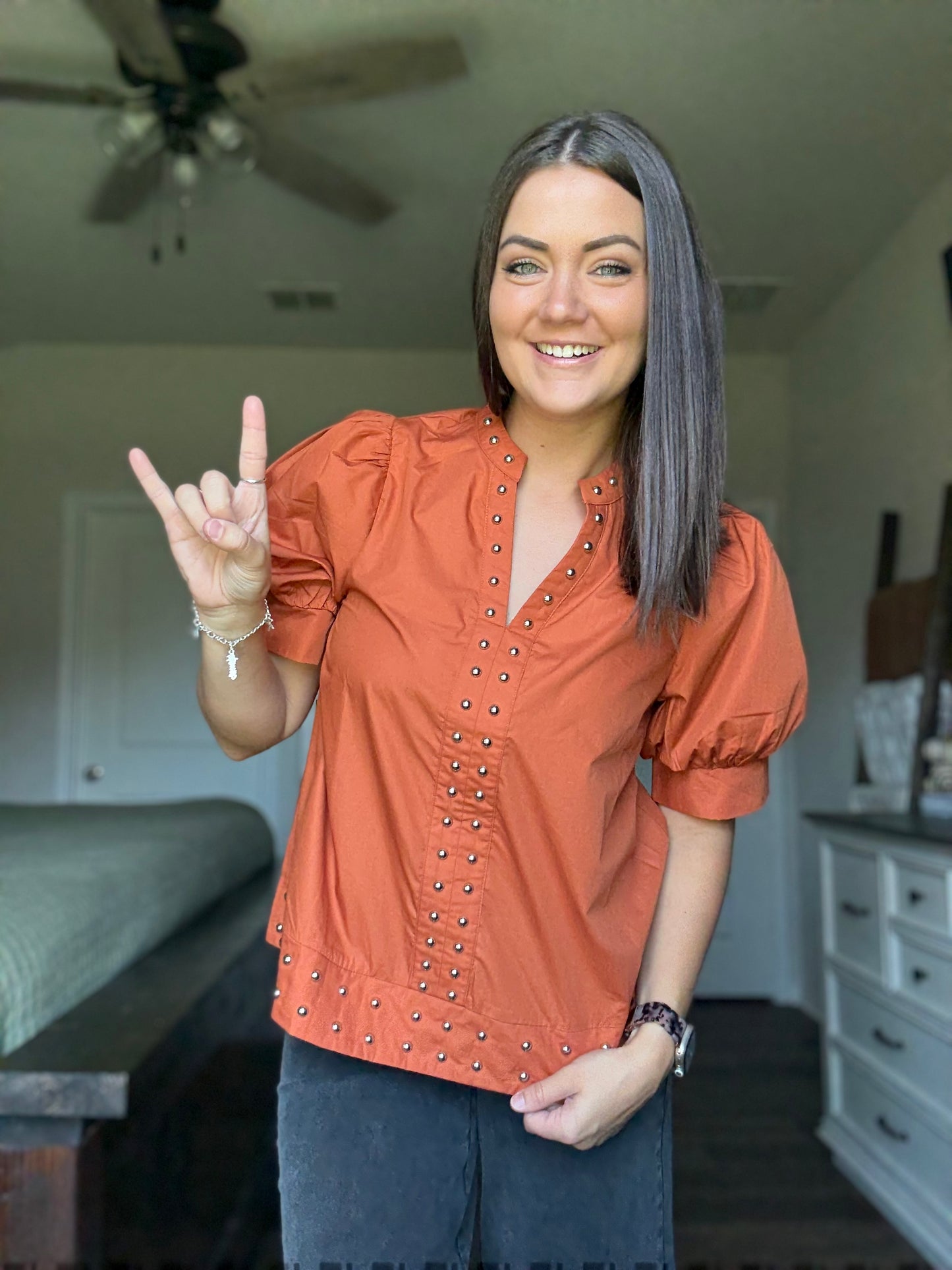 Jenifer Studded Top