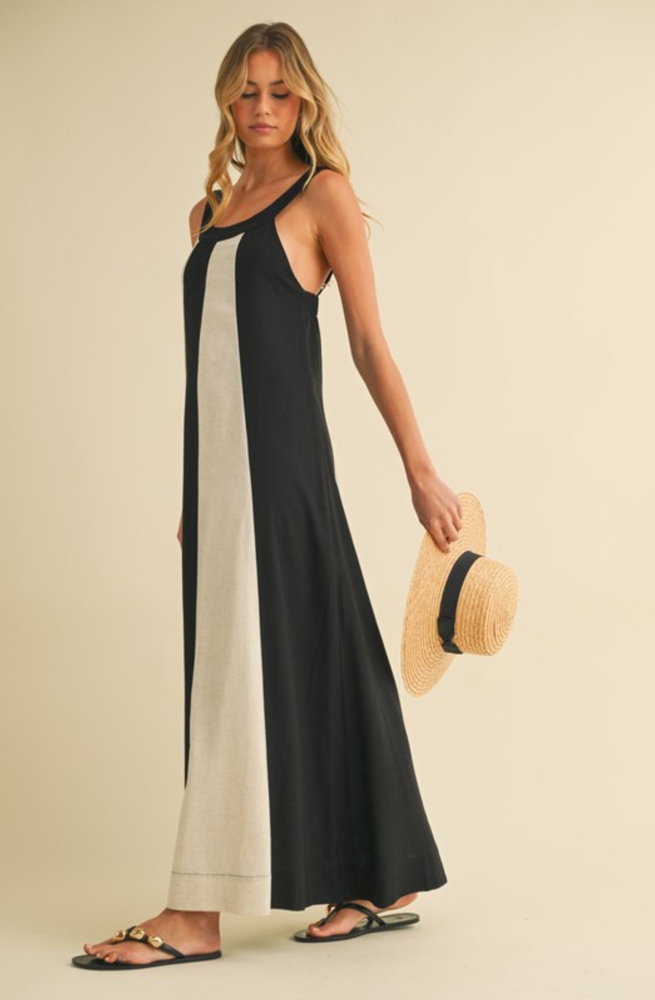 Aleah Color Block Maxi Dress