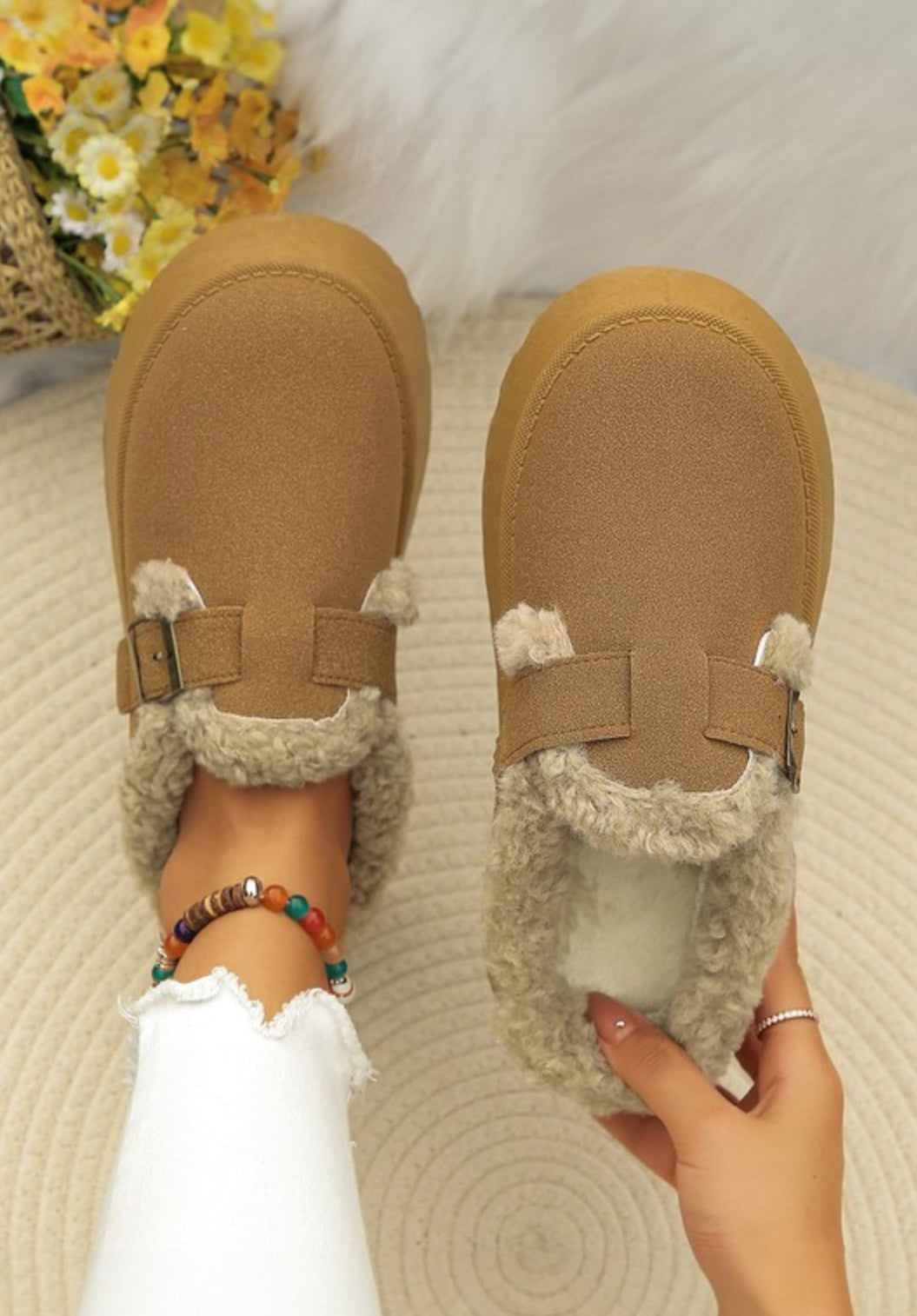 Casey Buckle Slipper Boots