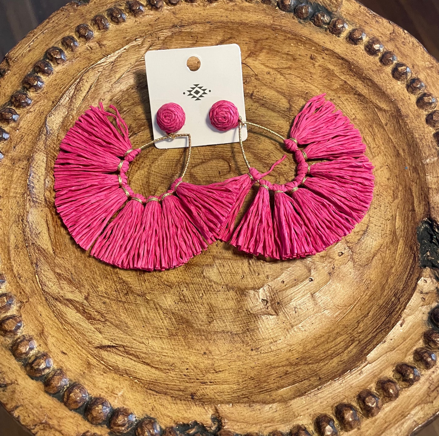 Fringe Tear Drop Earrings