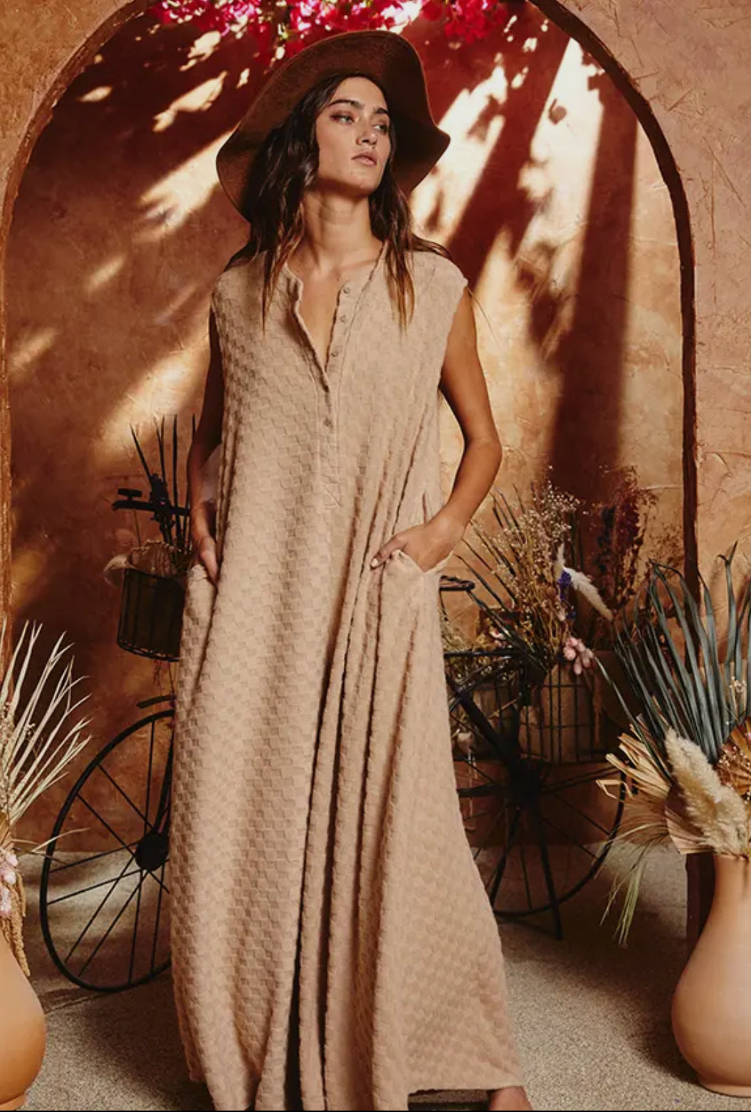 Adriana Textured Knit Jumpsuit