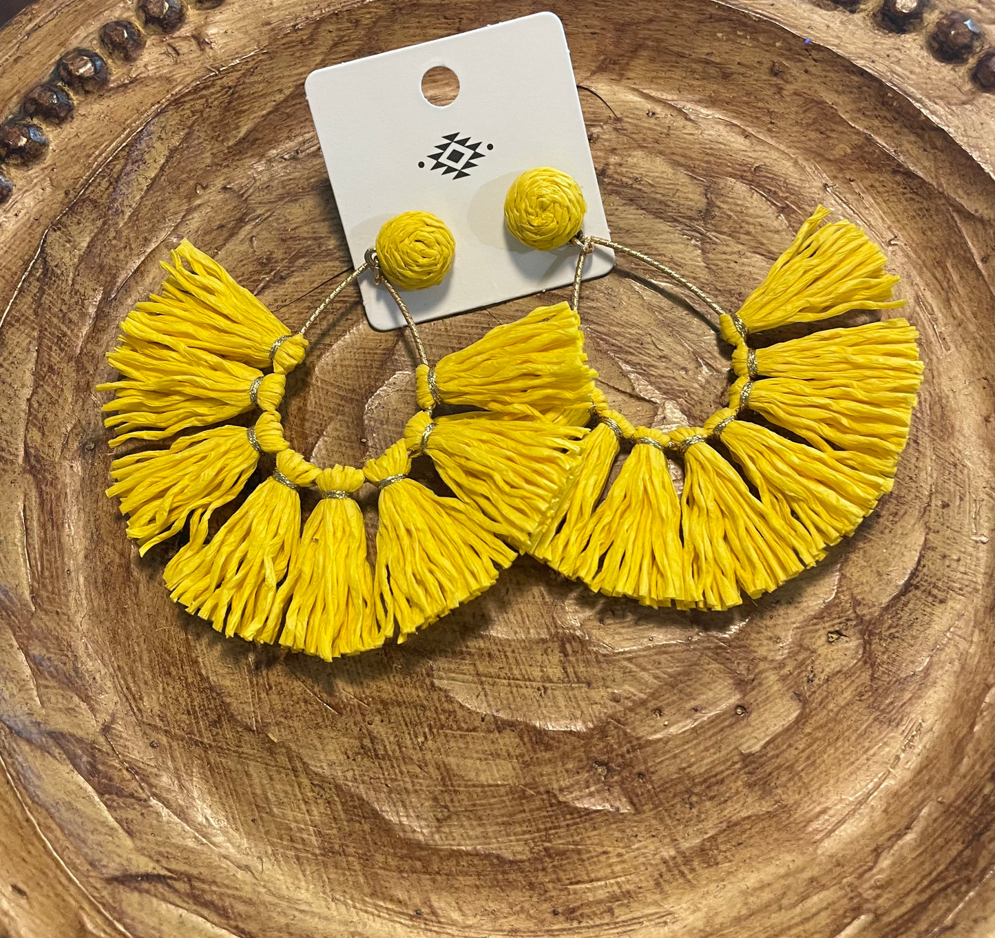 Fringe Tear Drop Earrings