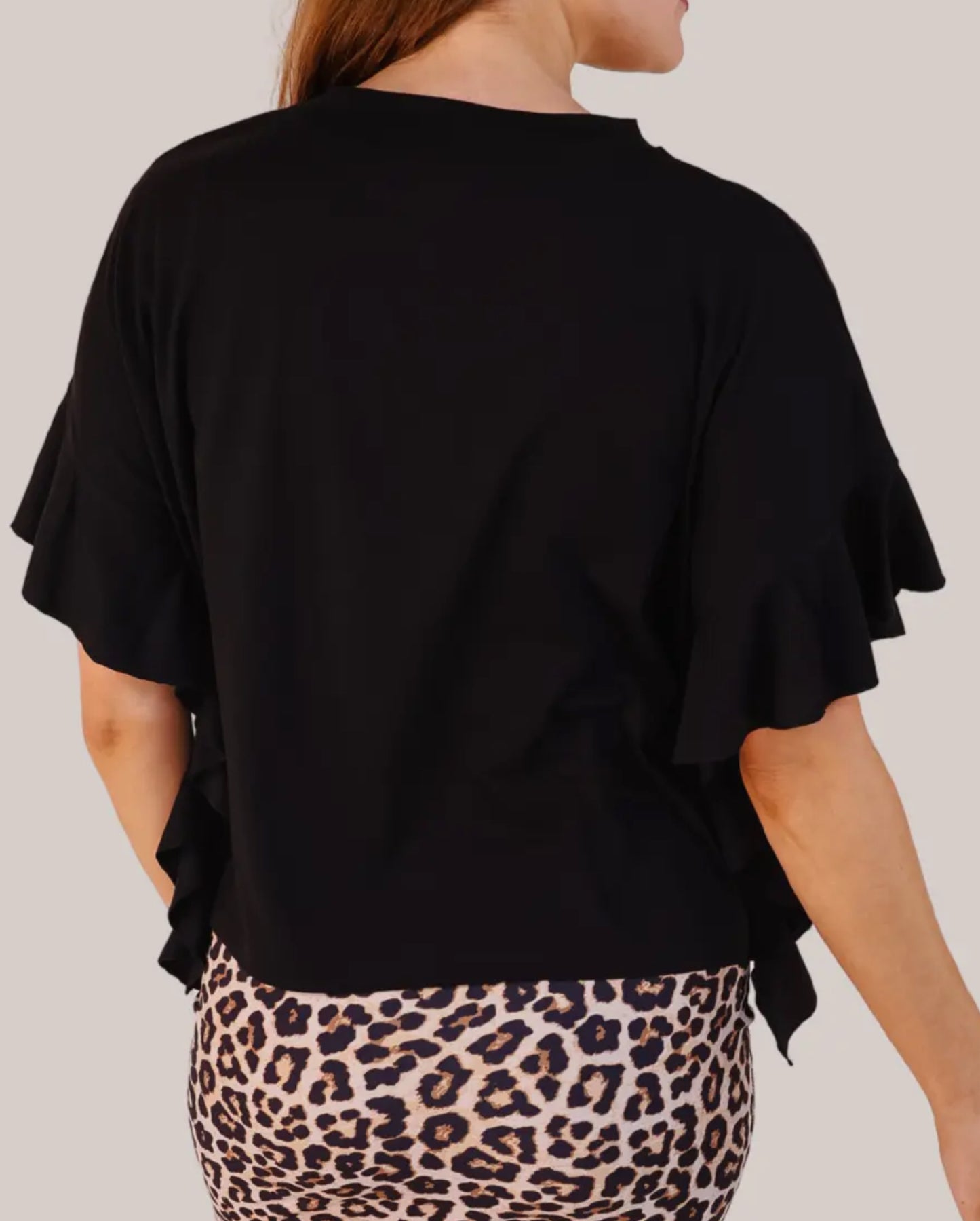 Sideline Sparkle Ruffle Top