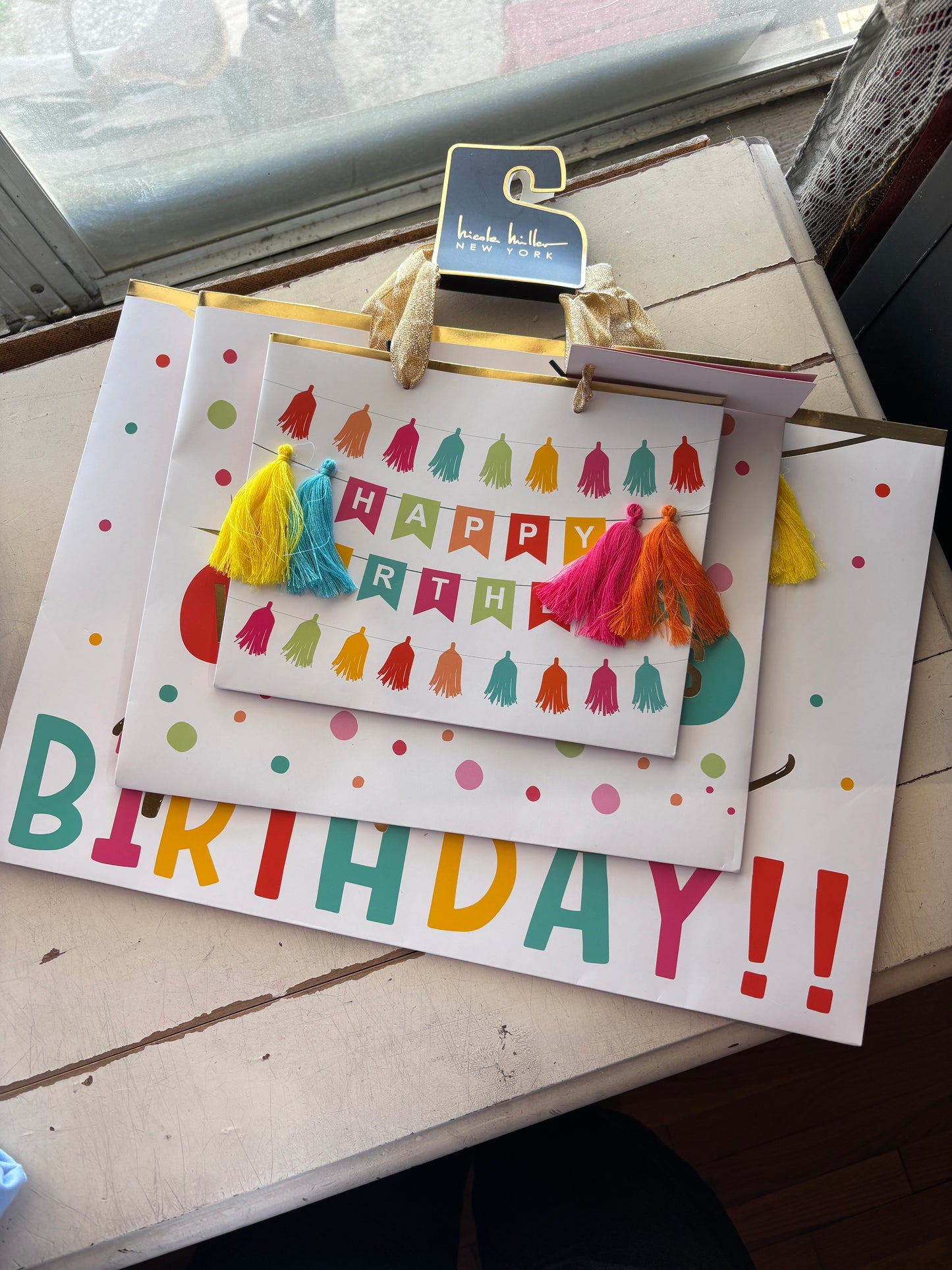 Birthday gift bag set
