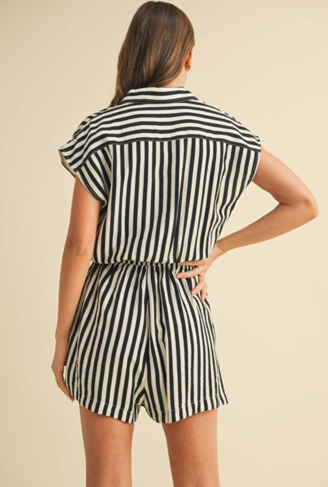 Zoe Striped Romper