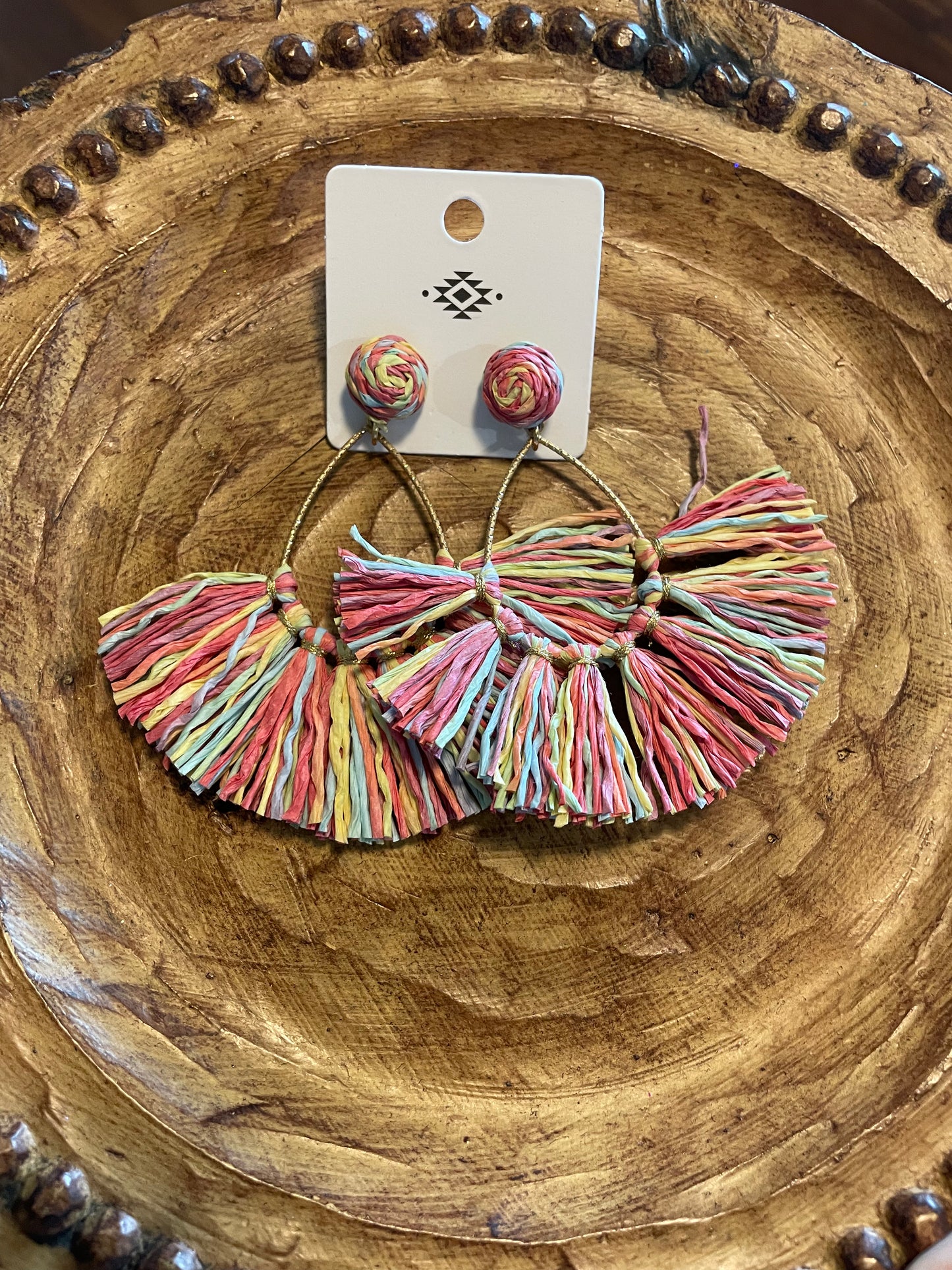 Fringe Tear Drop Earrings