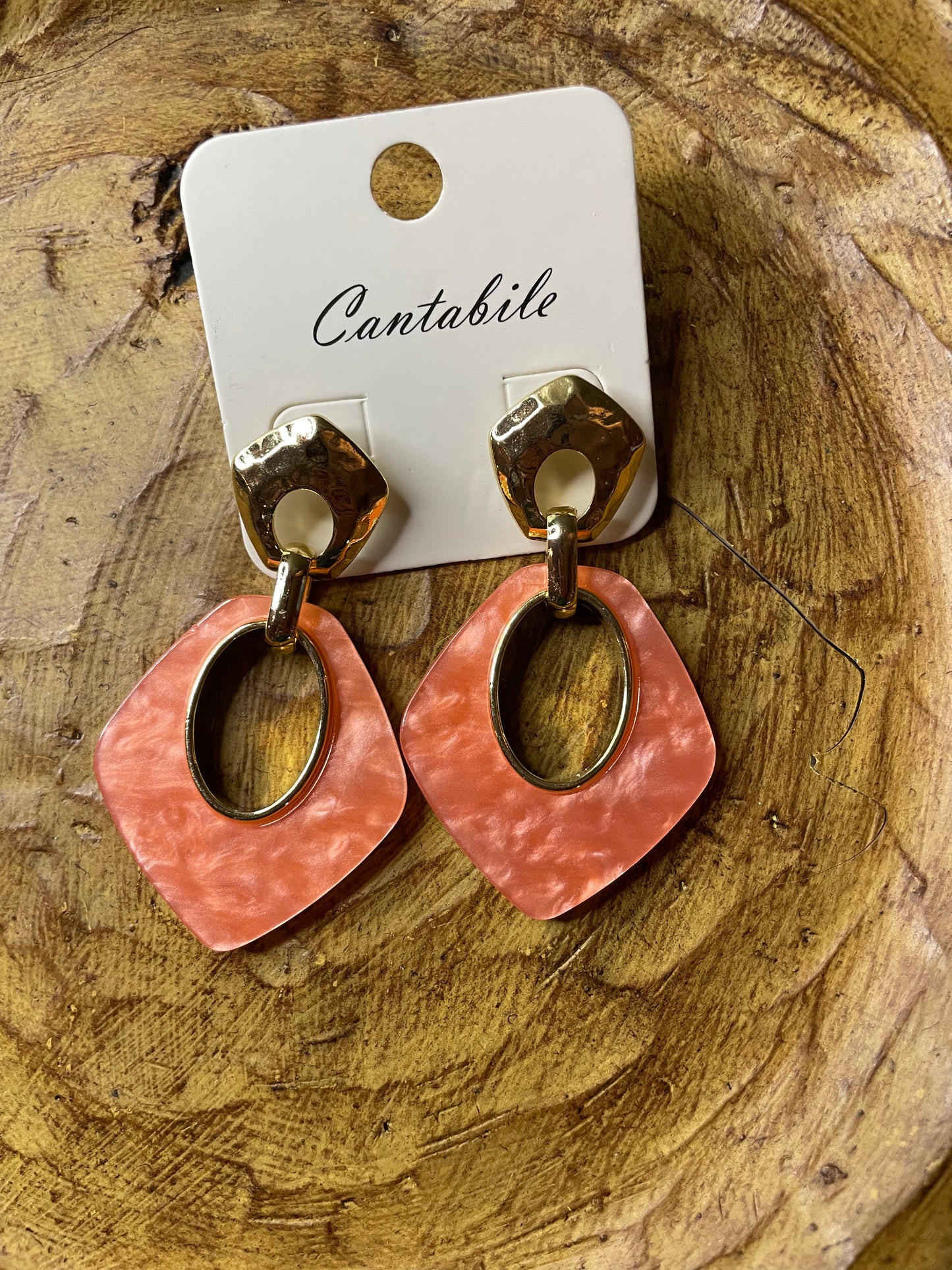 Cantabile Coral Earrings