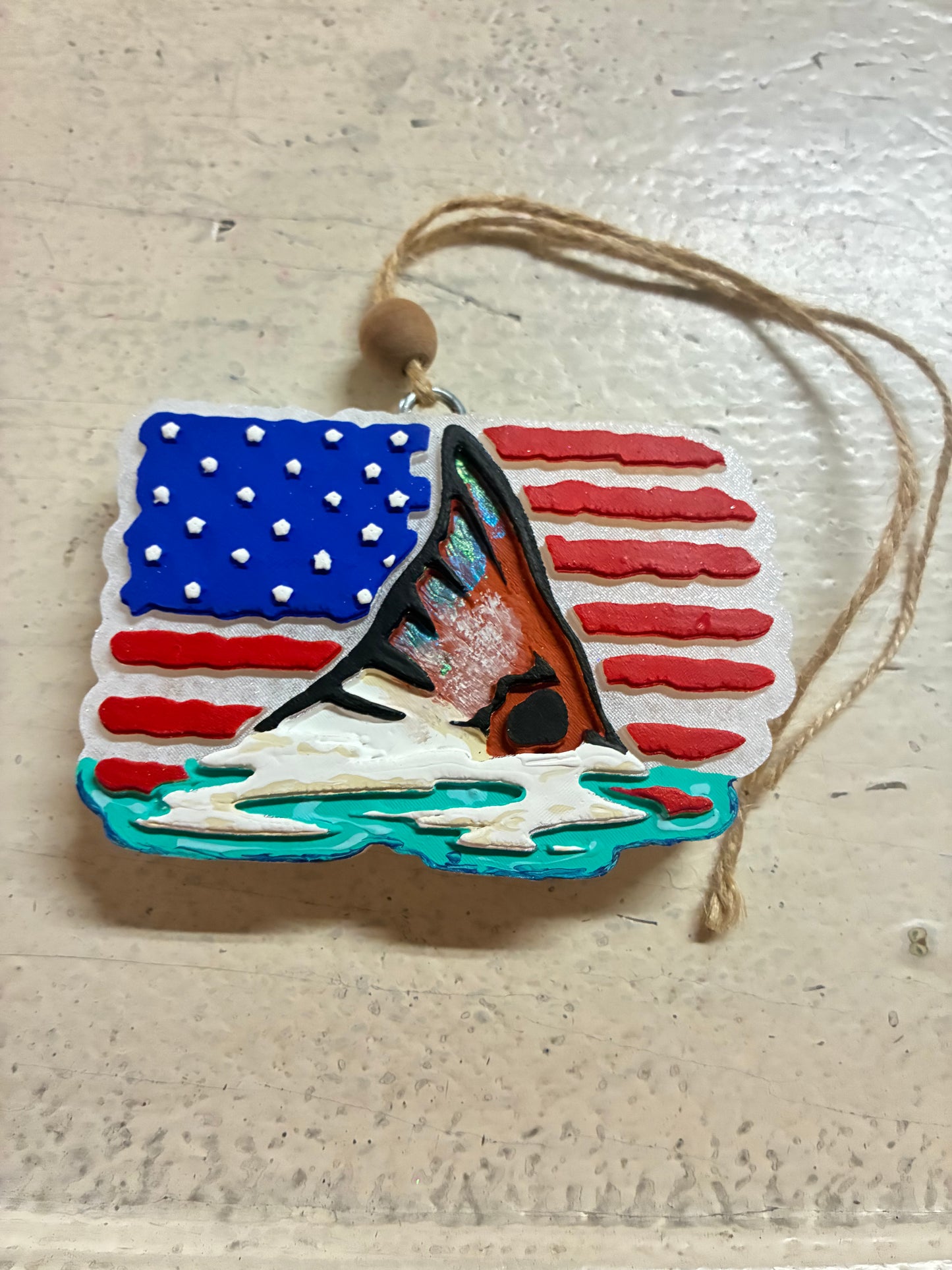 Redfish USA Flag Freshie